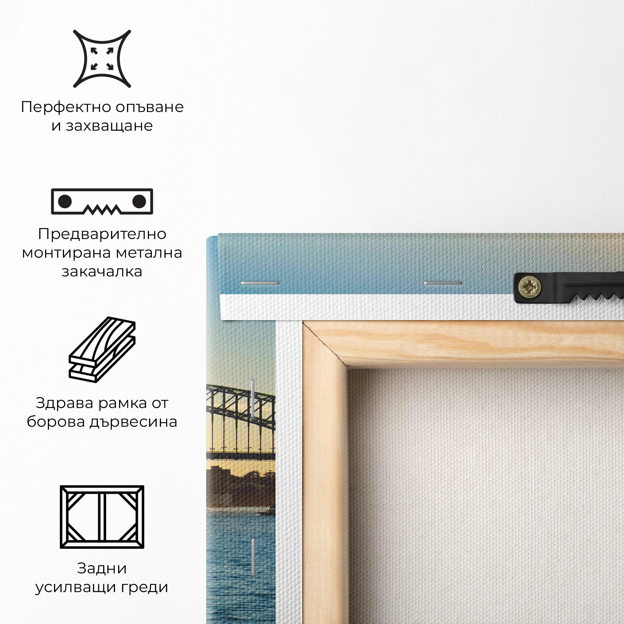 Картина на платно Sunrise Sydney mockup 5