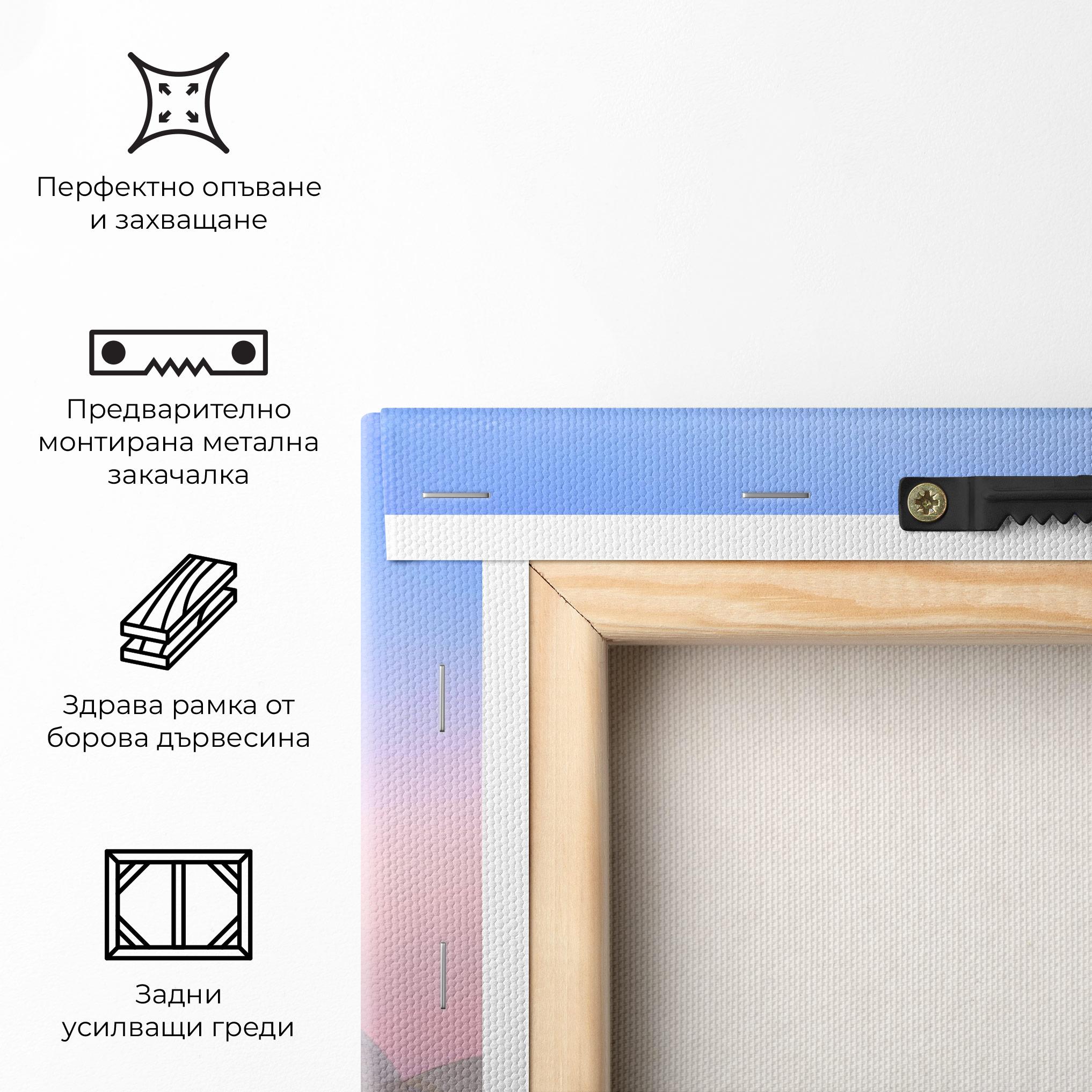 Картина на платно Sydney Purple Sky mockup 5