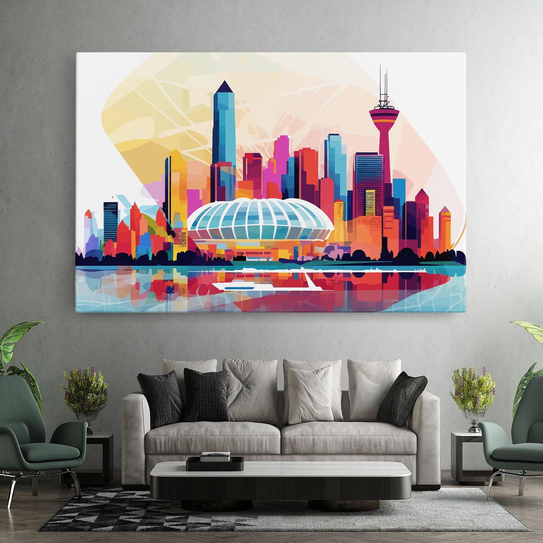 Картина на платно Olympic Stadium Color mockup 7