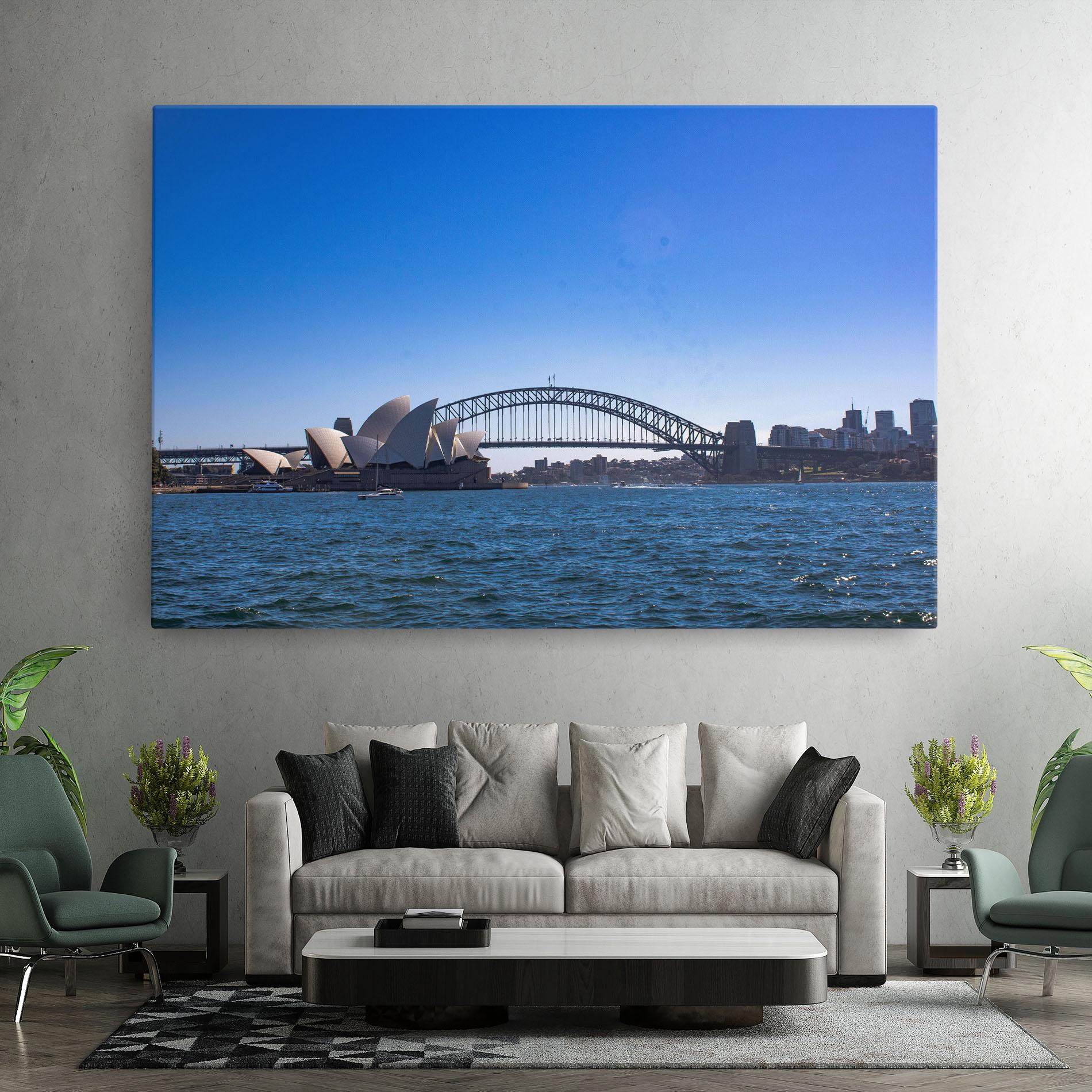 Картина на платно Sydney Day Bridge mockup 7