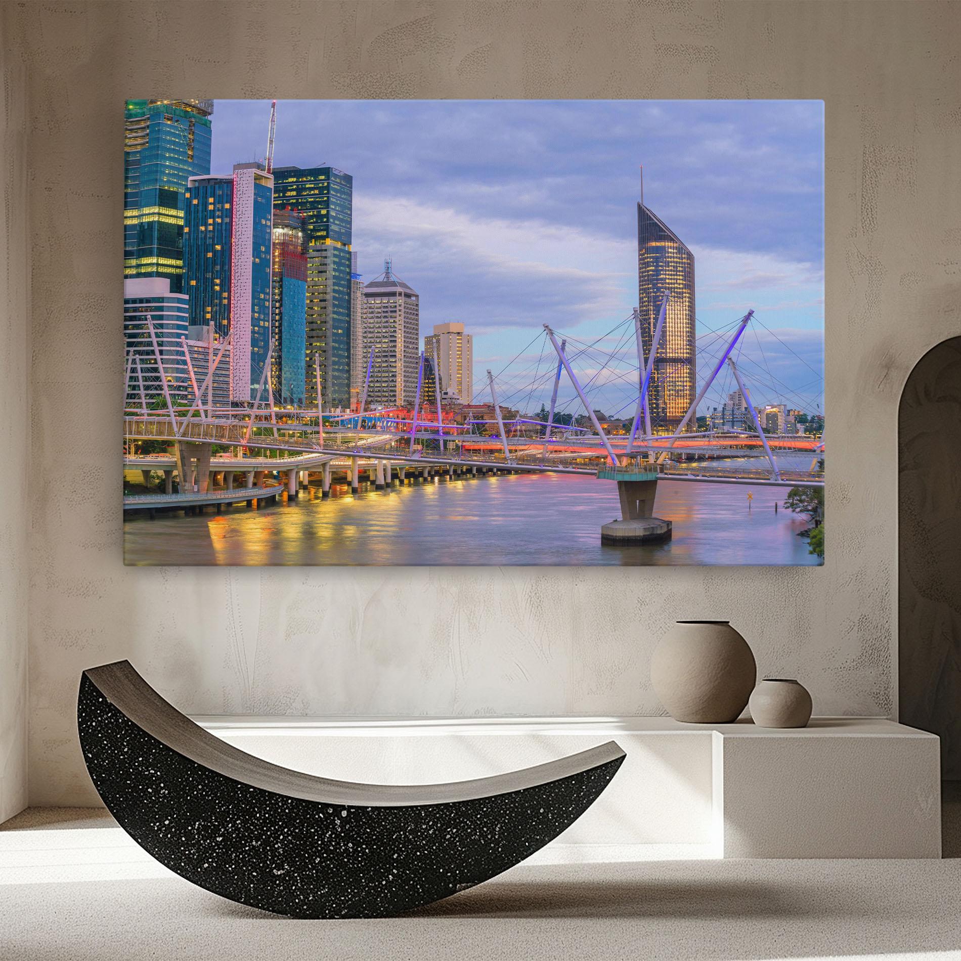 Картина на платно Brisbane River Australia mockup 8