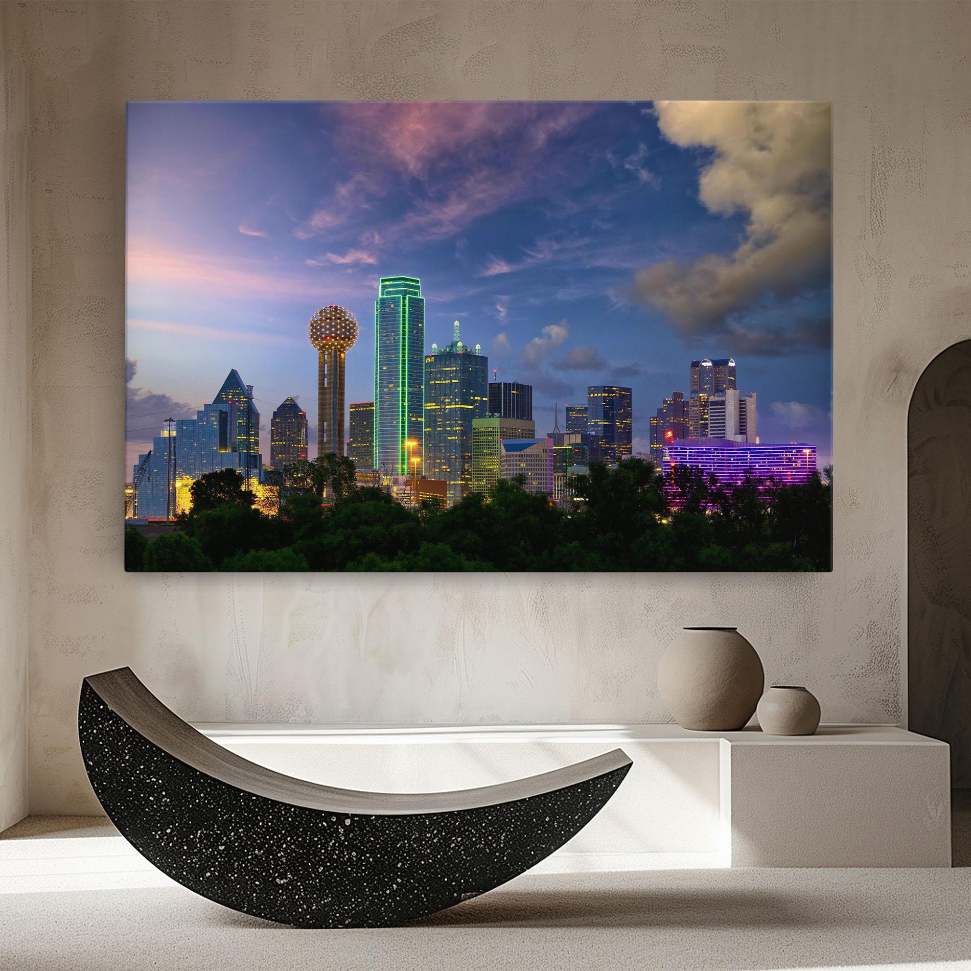 Картина на платно Dallas Dusk mockup 8