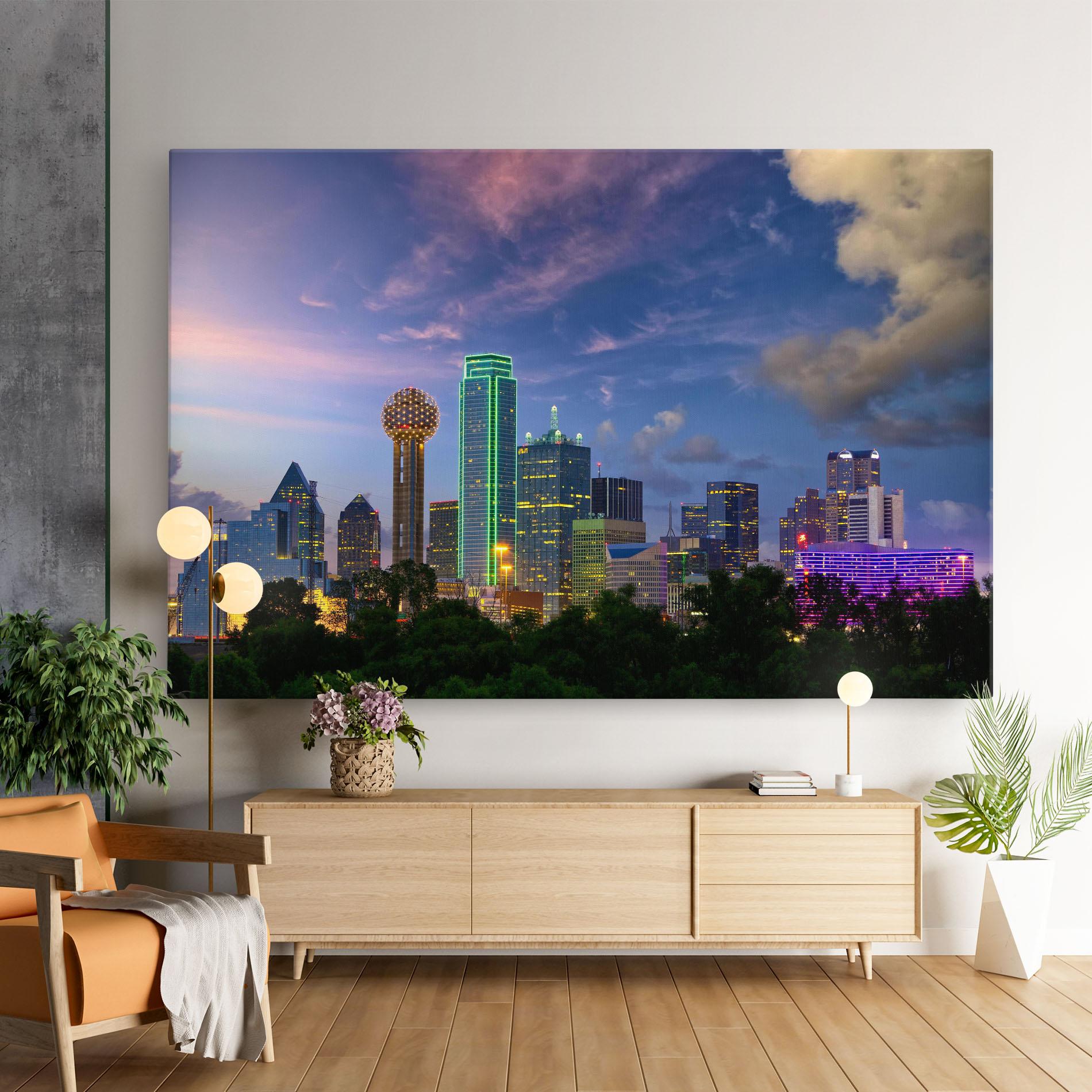 Картина на платно Dallas Dusk mockup 9