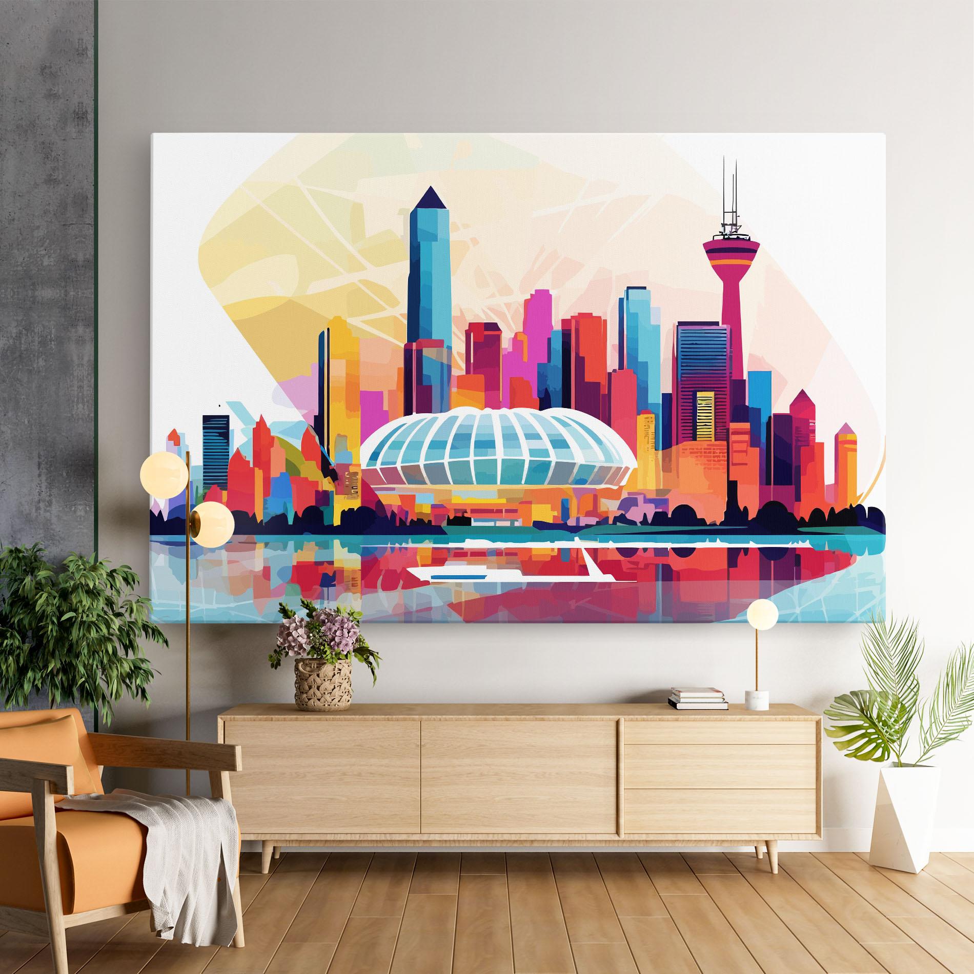 Картина на платно Olympic Stadium Color mockup 9