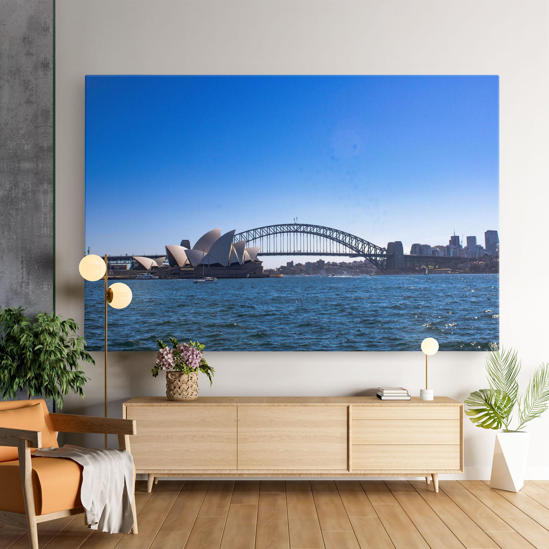 Картина на платно Sydney Day Bridge mockup 9