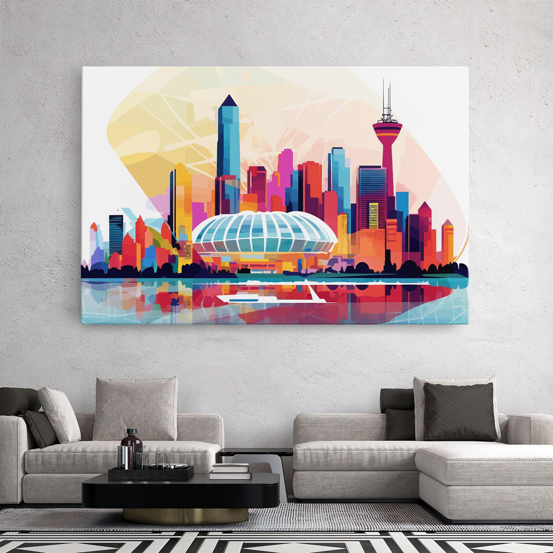 Картина на платно Olympic Stadium Color mockup 2