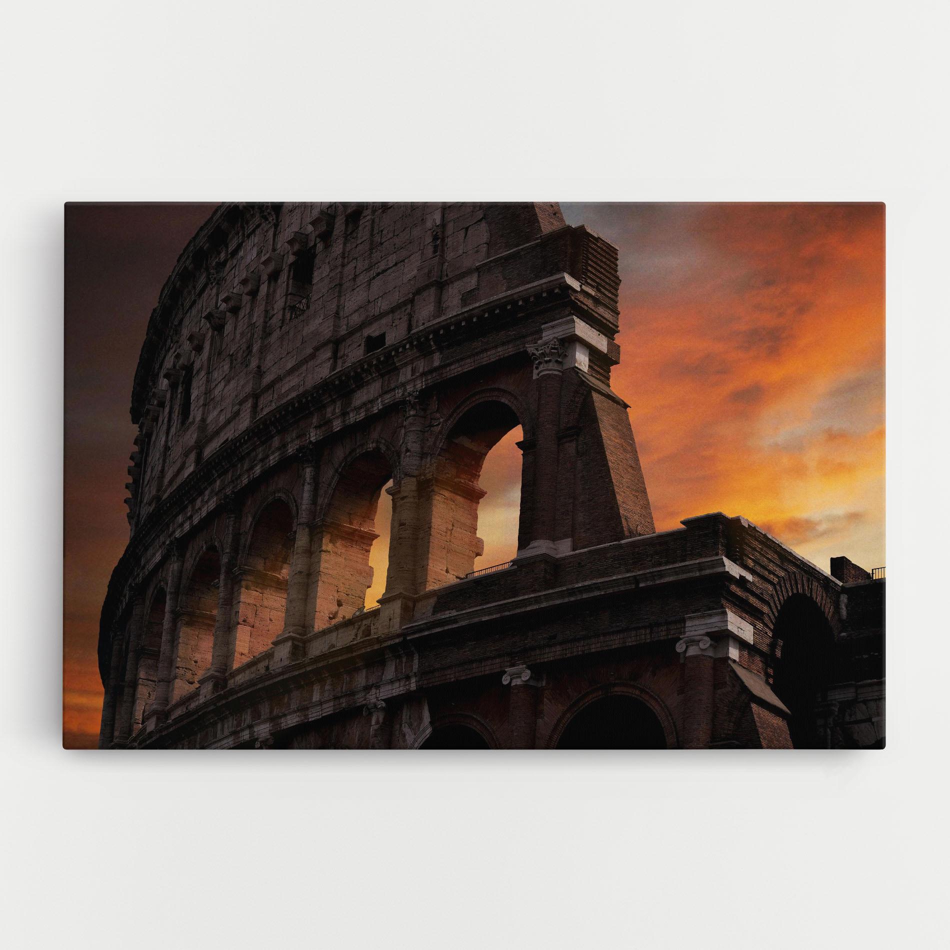 Картина на платно Colosseum Sunset mockup 0