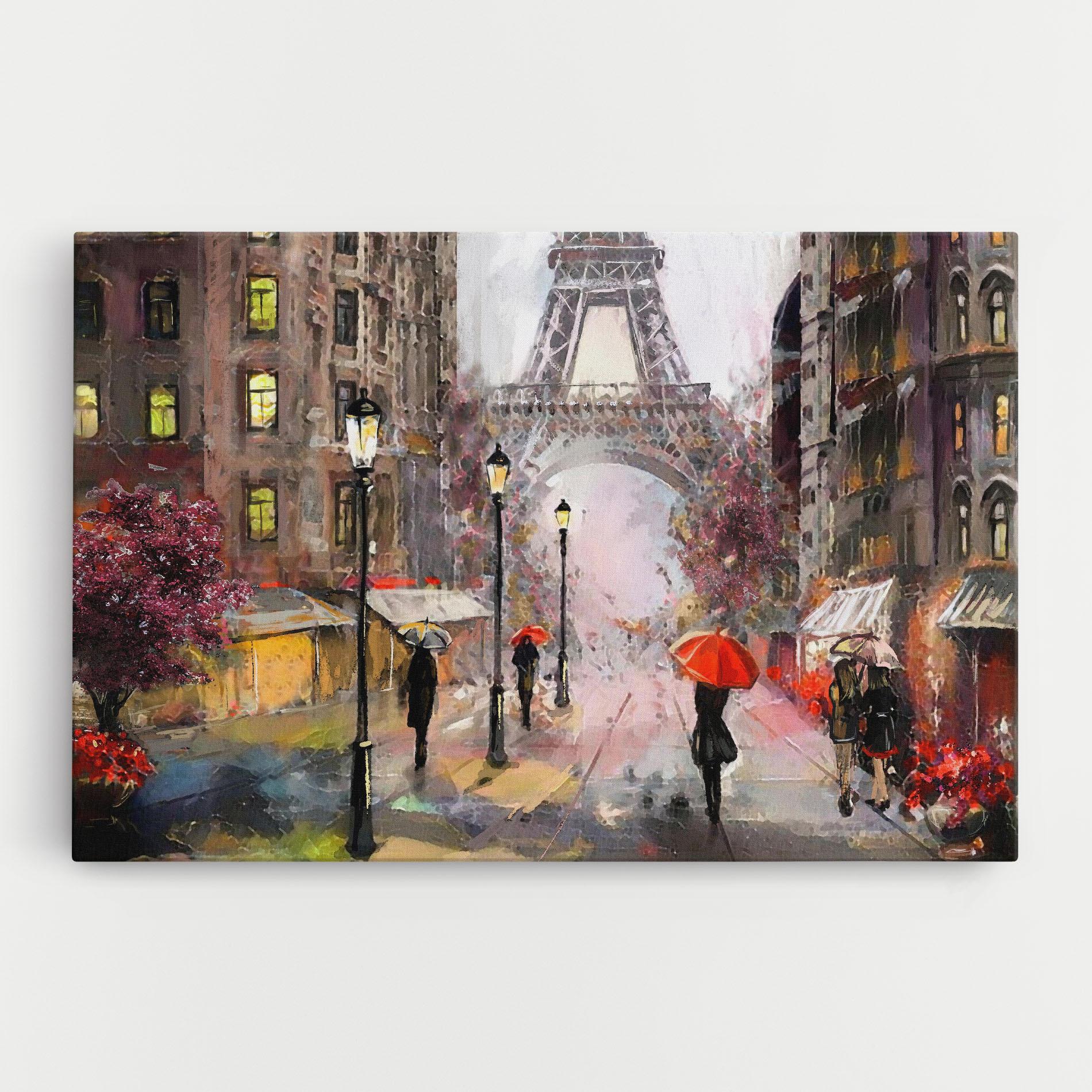 Картина на платно Paris Colours mockup 0