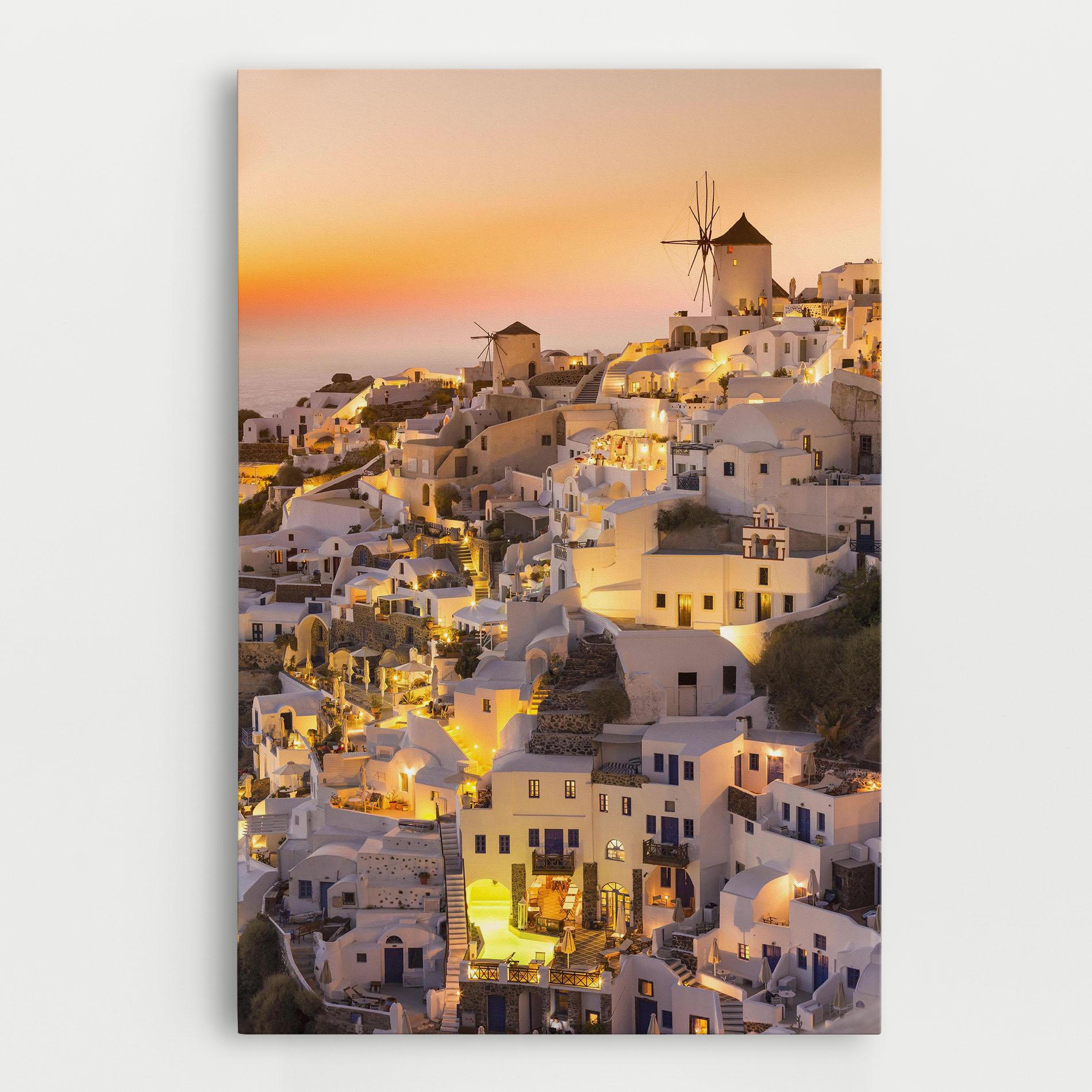 Картина на платно Santorini Greece mockup 0