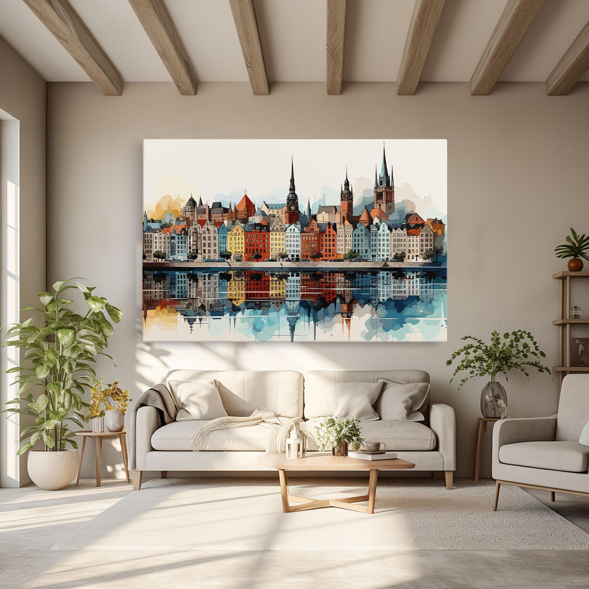 Картина на платно German Buildings mockup 6