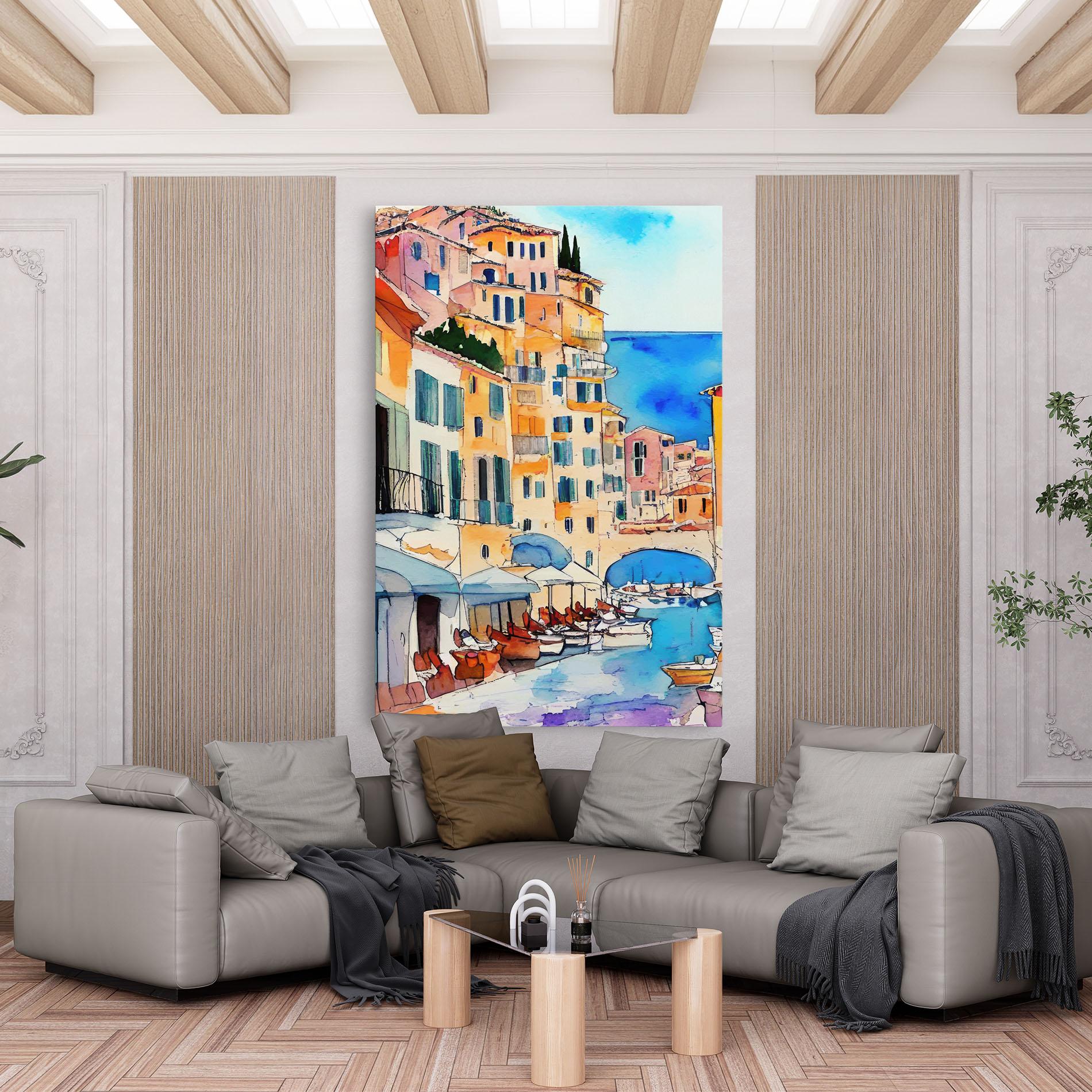 Картина на платно France Watercolor mockup 6