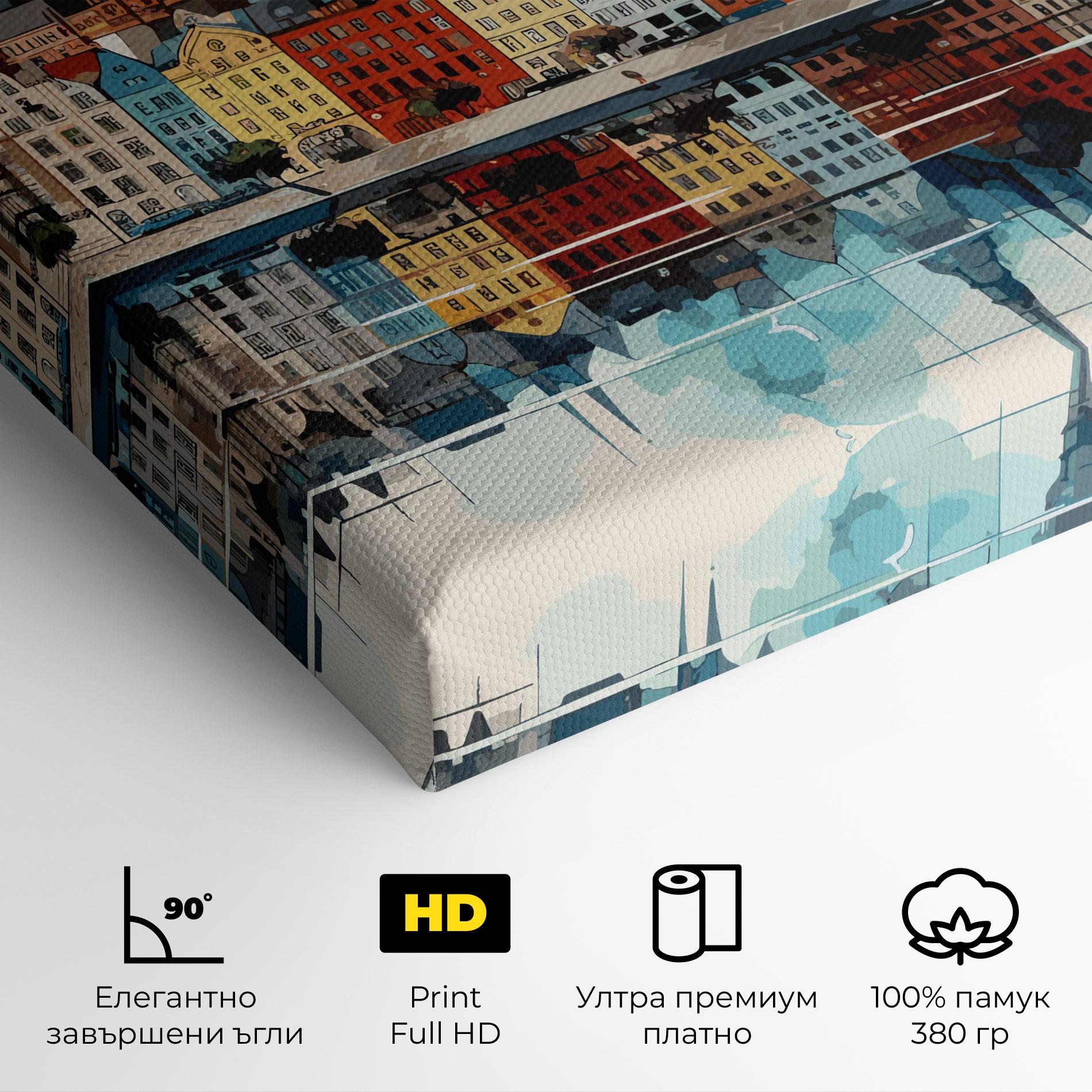 Картина на платно German Buildings mockup 4