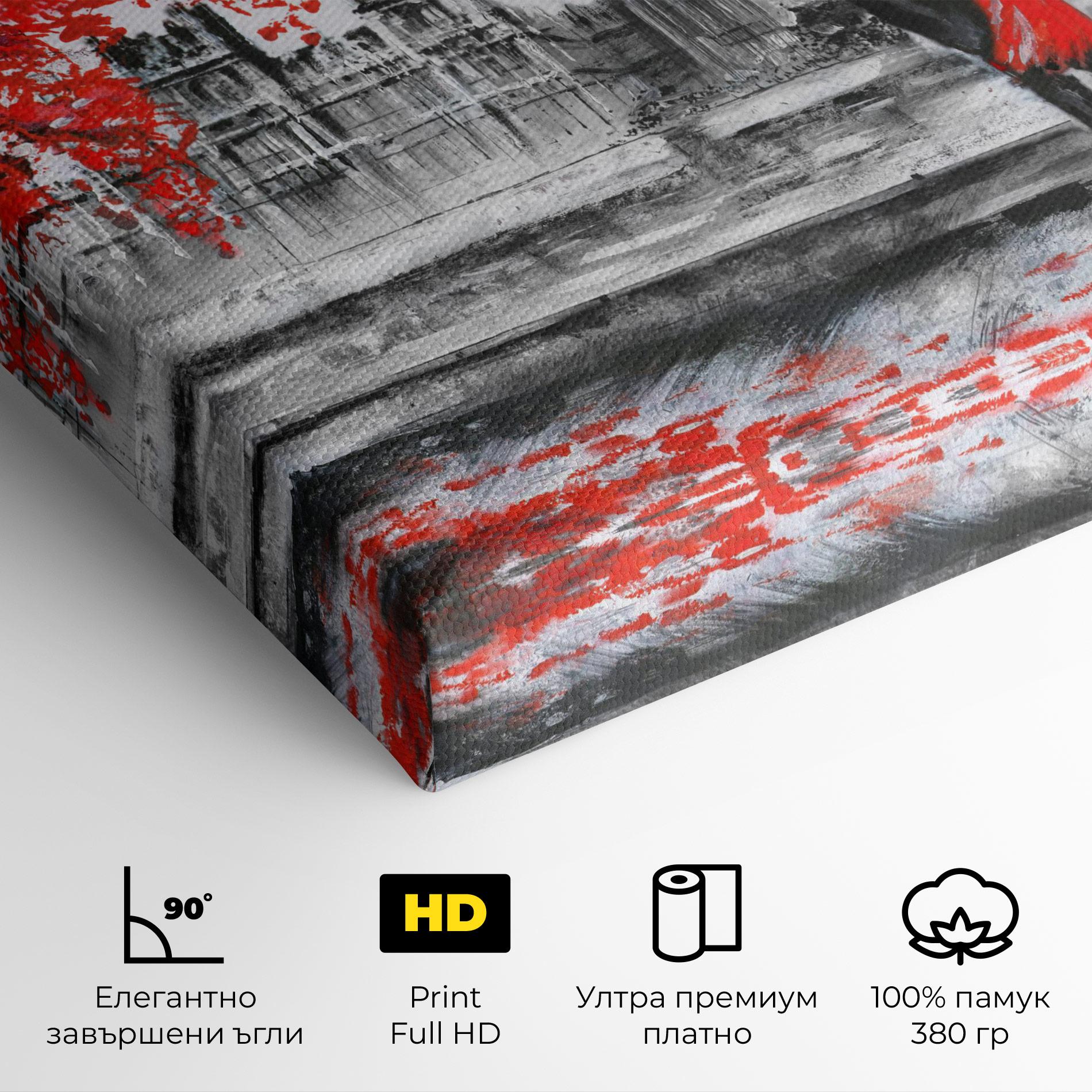 Картина на платно London Love mockup 4