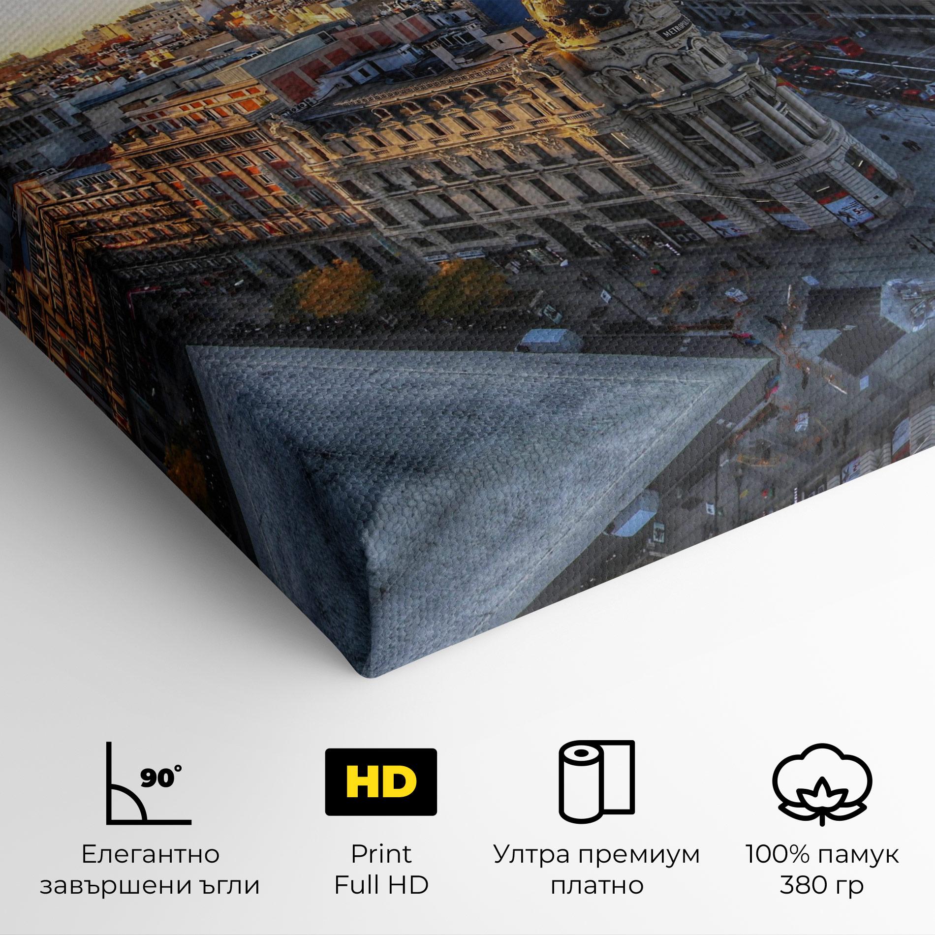 Картина на платно Madrid View mockup 4