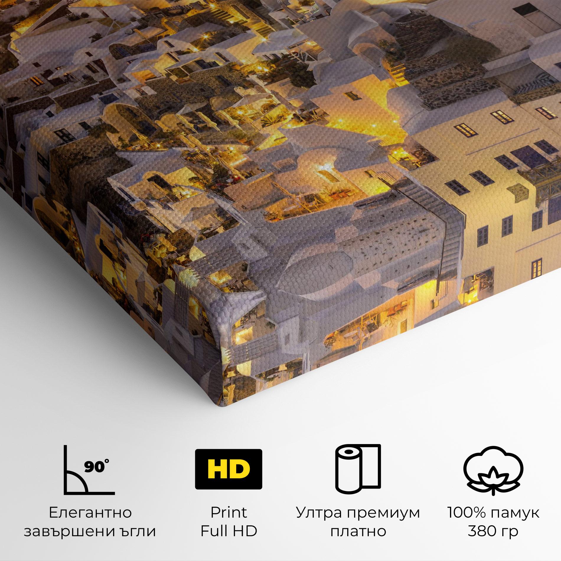 Картина на платно Santorini Greece mockup 4