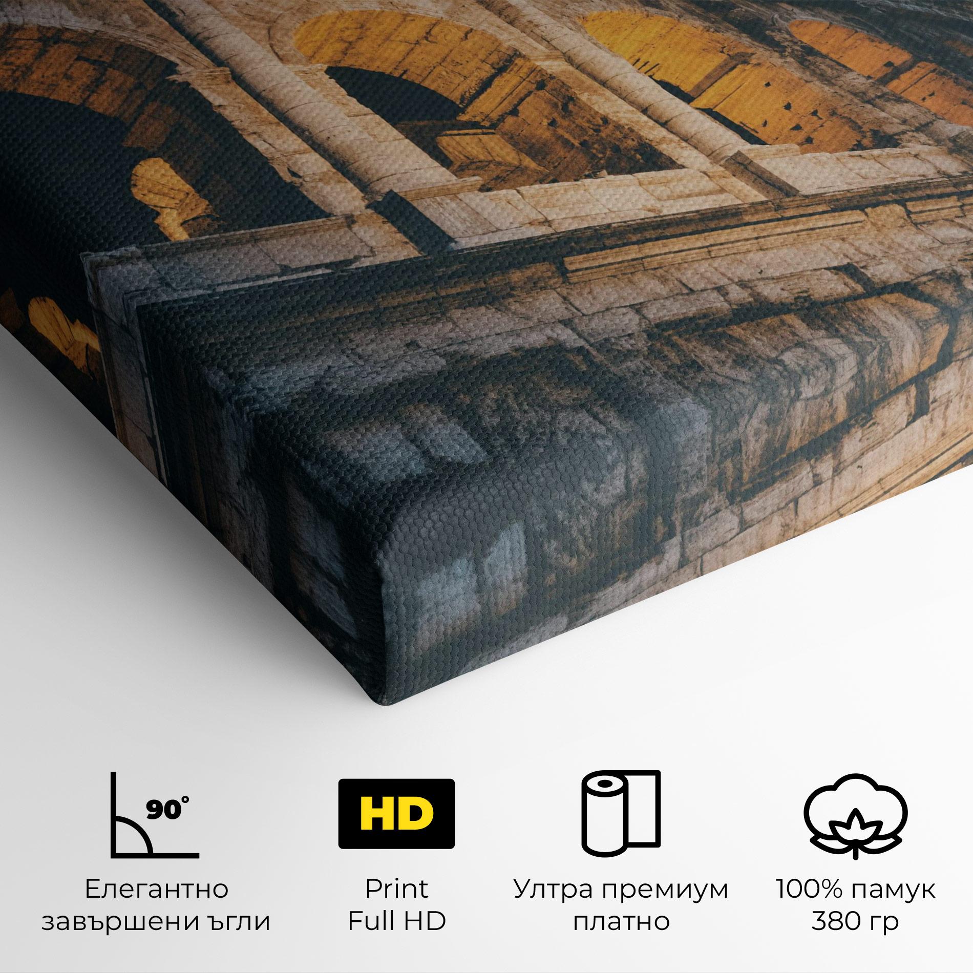 Картина на платно Shadow Colosseum mockup 4