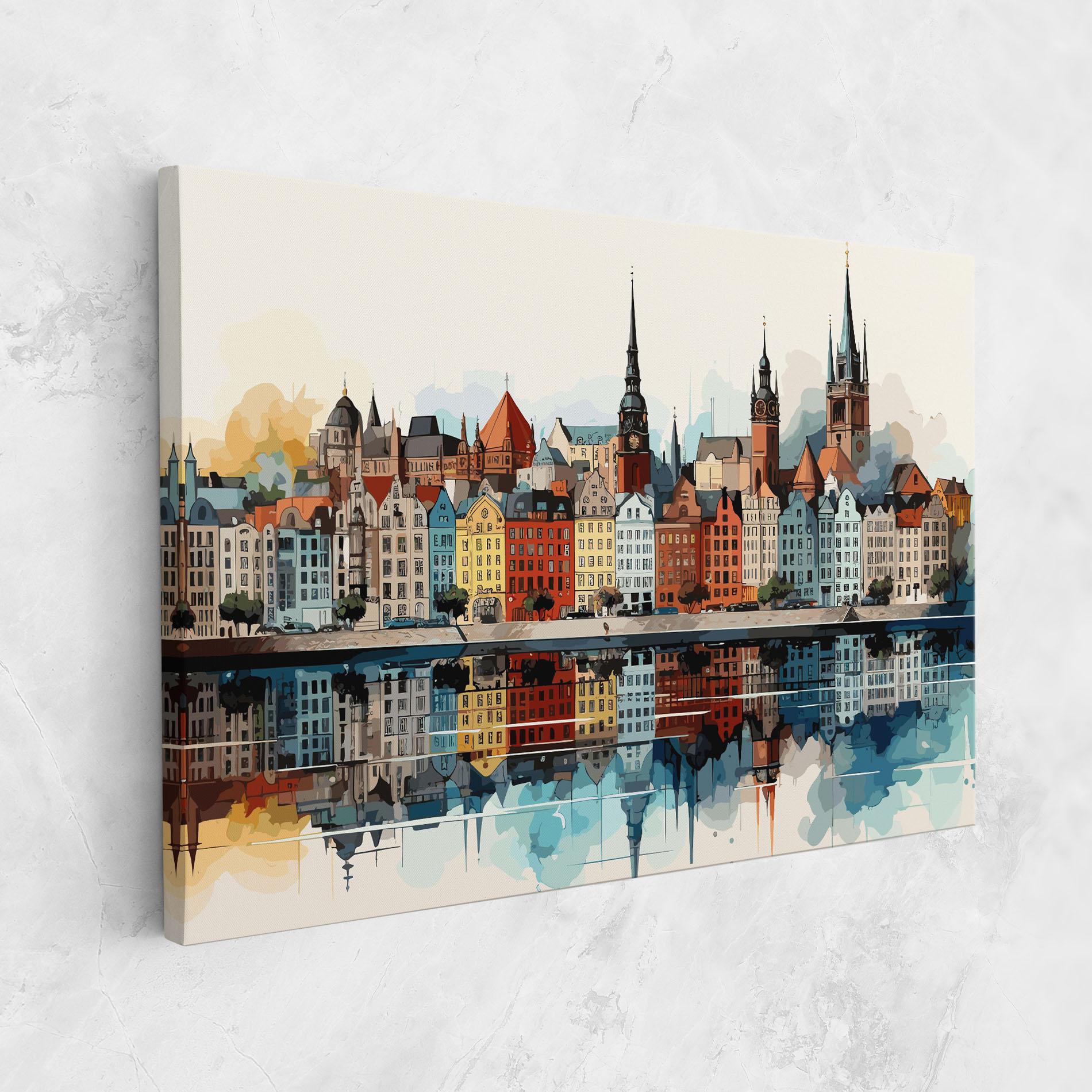 Картина на платно German Buildings mockup 1