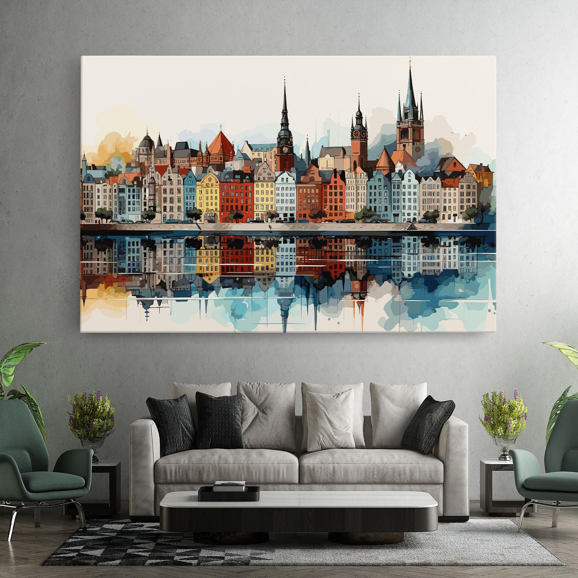 Картина на платно German Buildings mockup 7