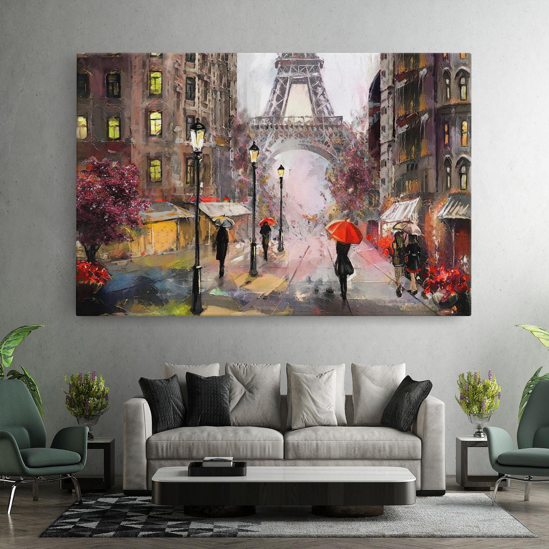 Картина на платно Paris Colours mockup 7