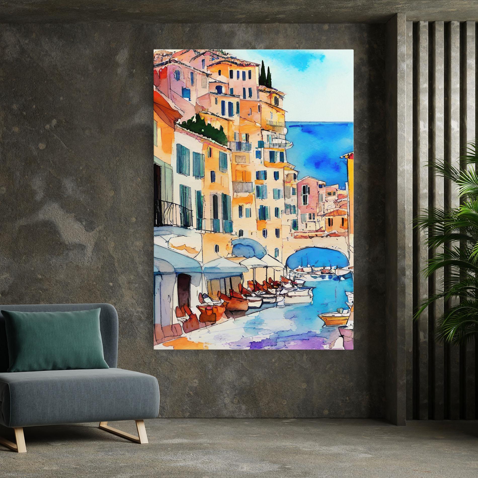 Картина на платно France Watercolor mockup 7