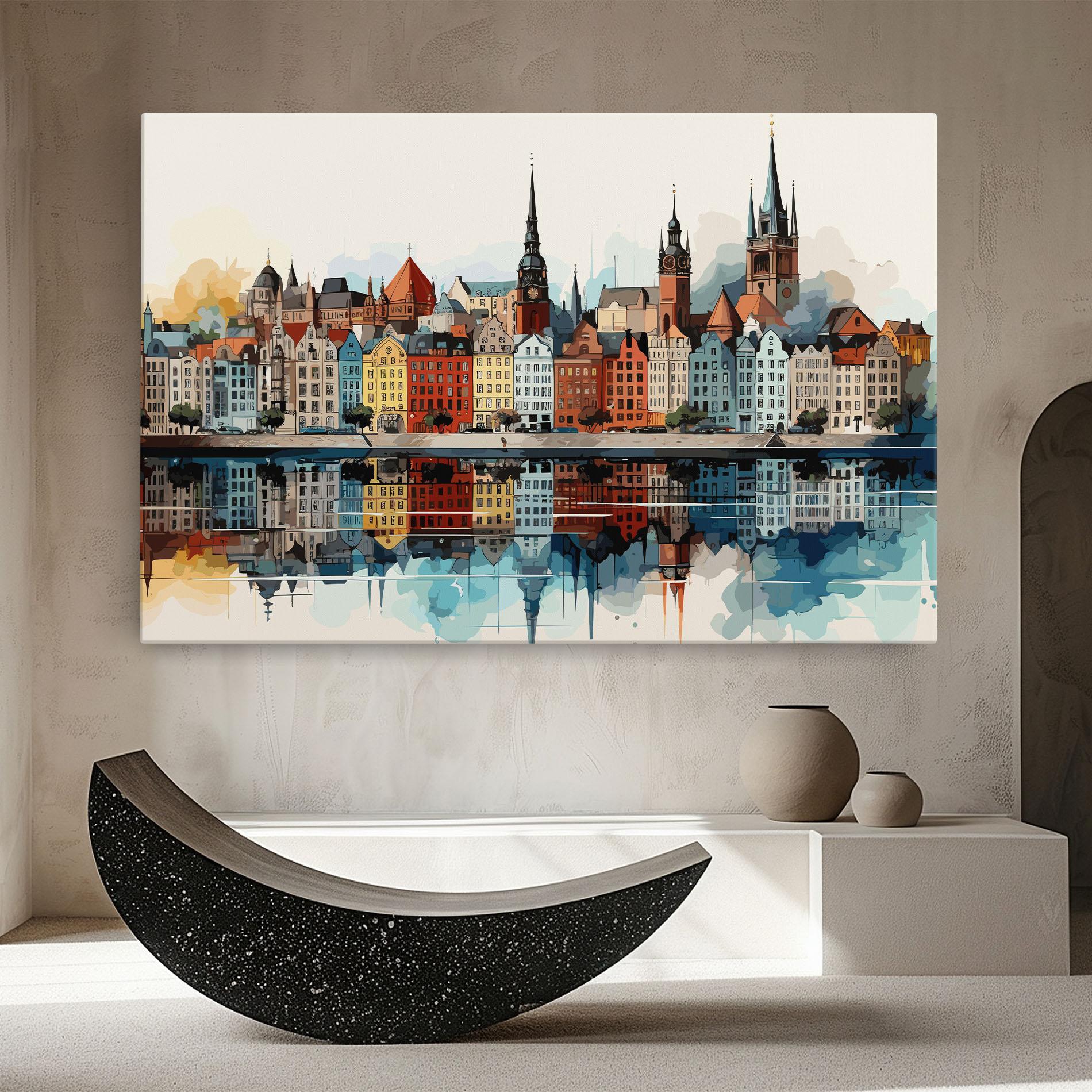 Картина на платно German Buildings mockup 8