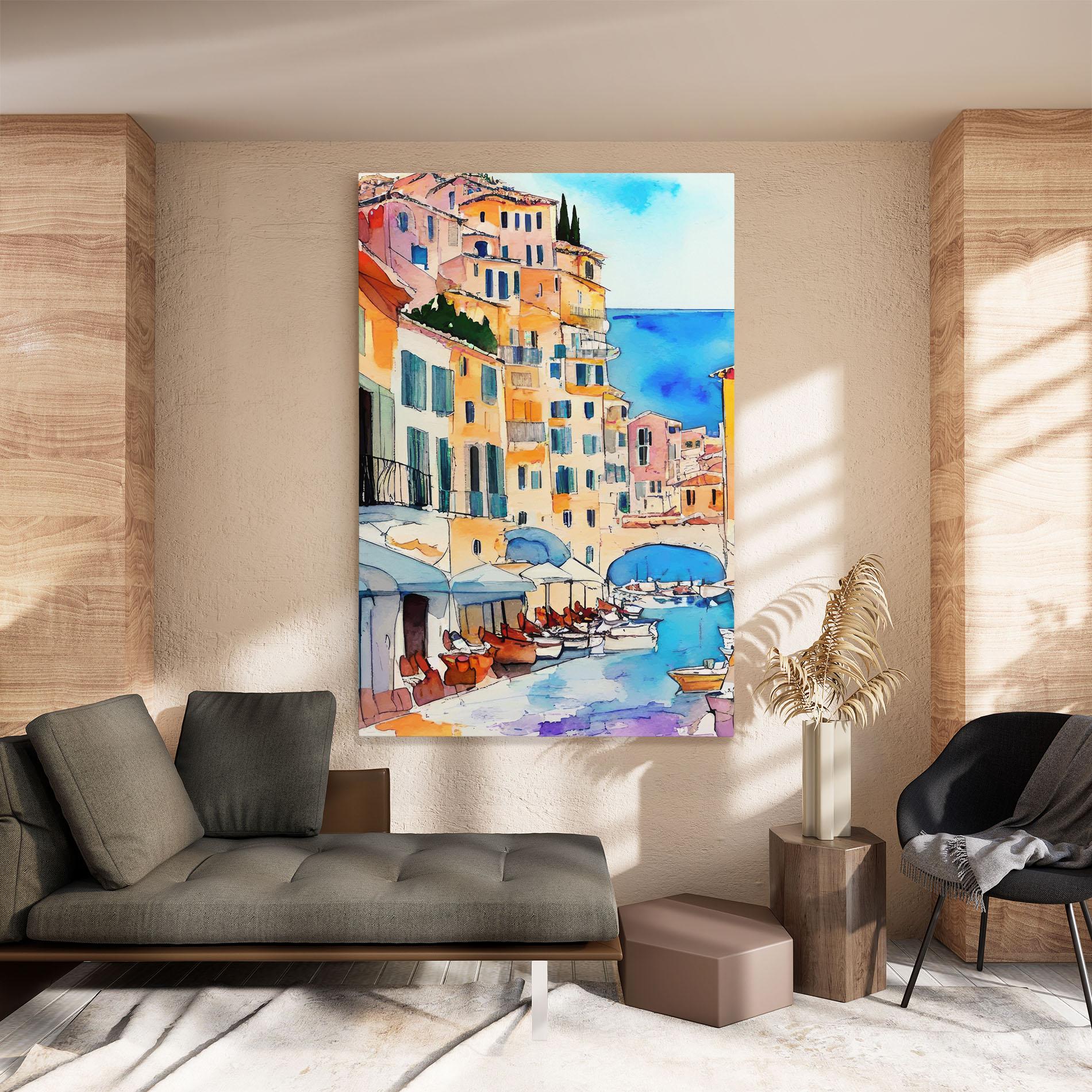 Картина на платно France Watercolor mockup 8