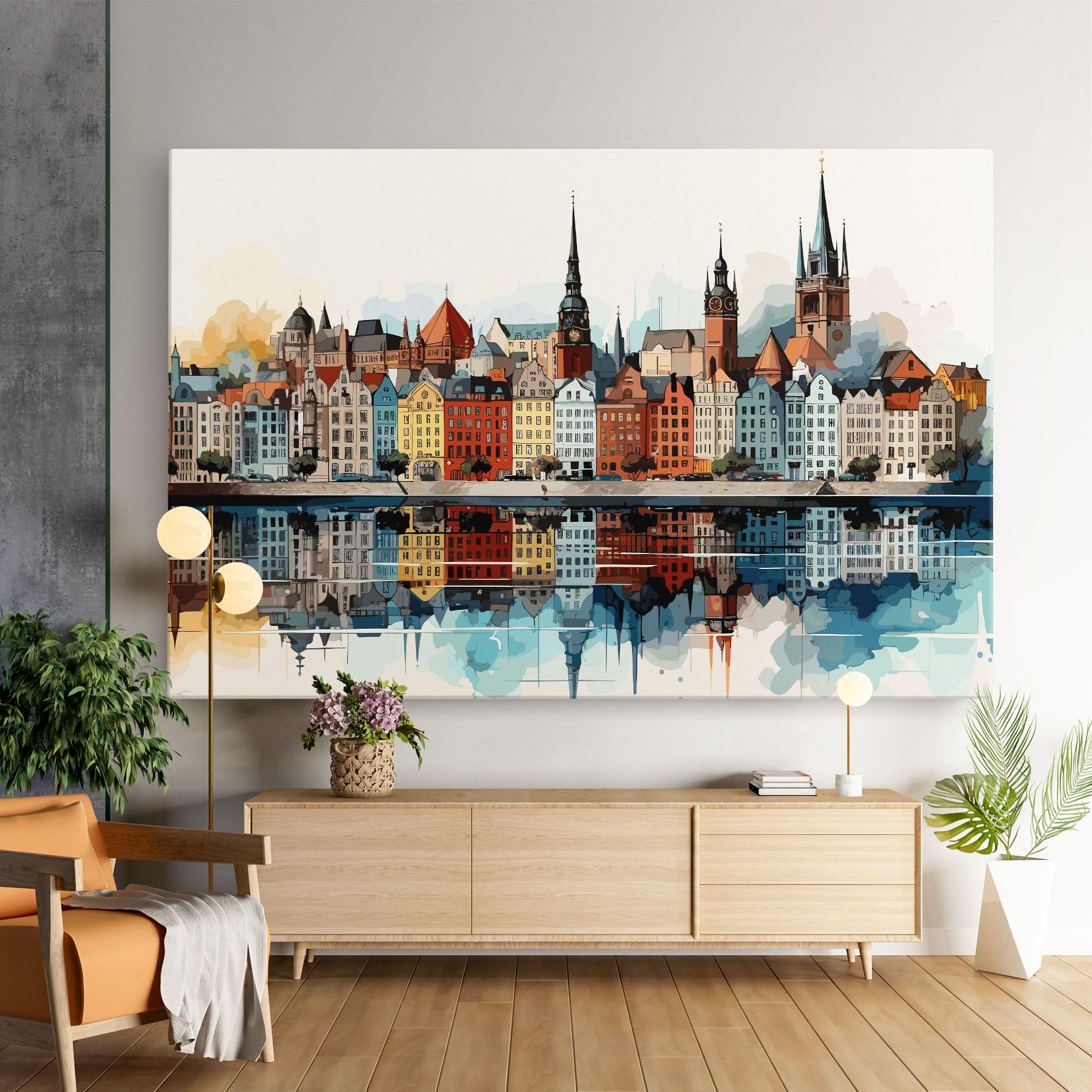 Картина на платно German Buildings mockup 9