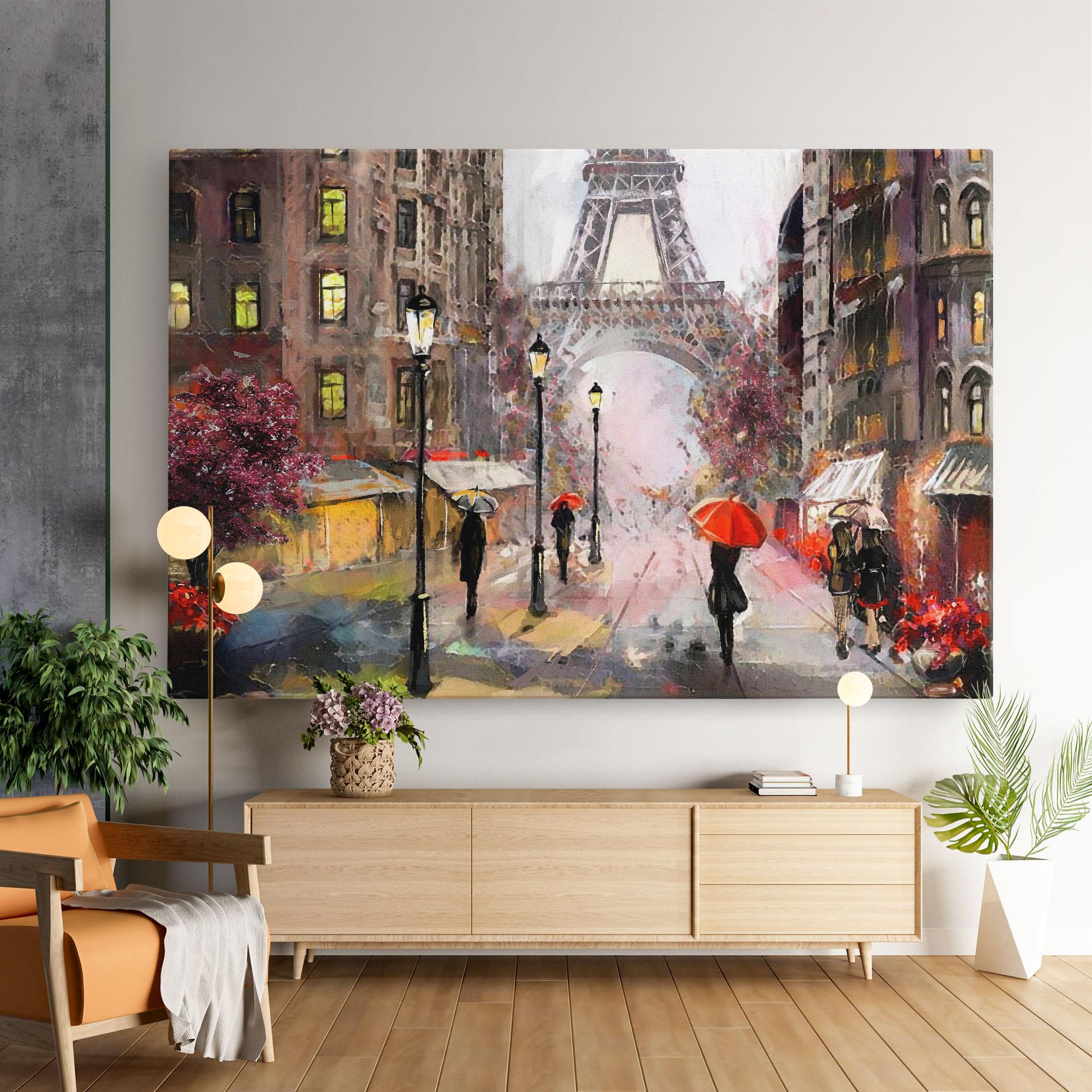 Картина на платно Paris Colours mockup 9