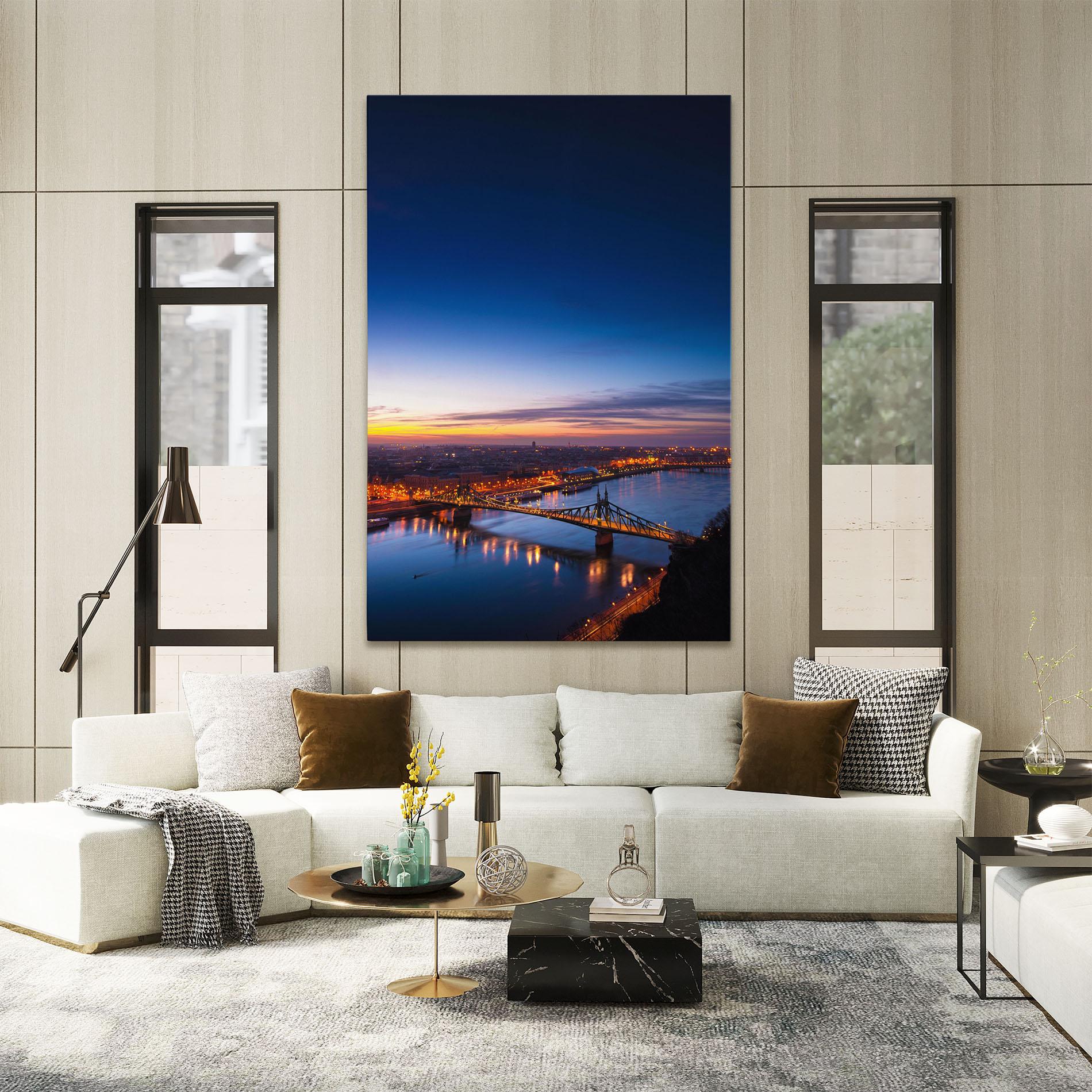 Картина на платно Budapest Sunset mockup 2