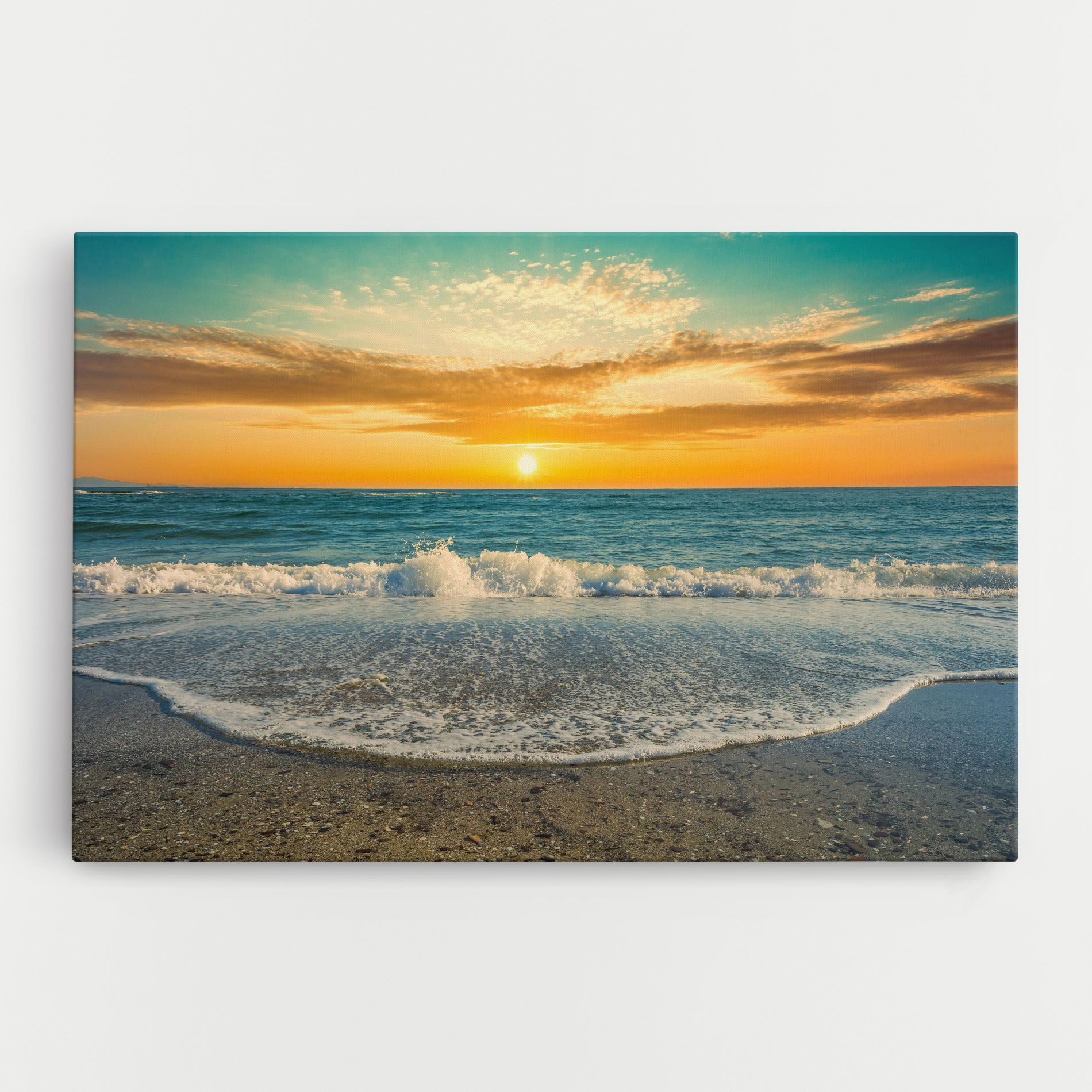 Beach Dramatic Sunset mockup 0