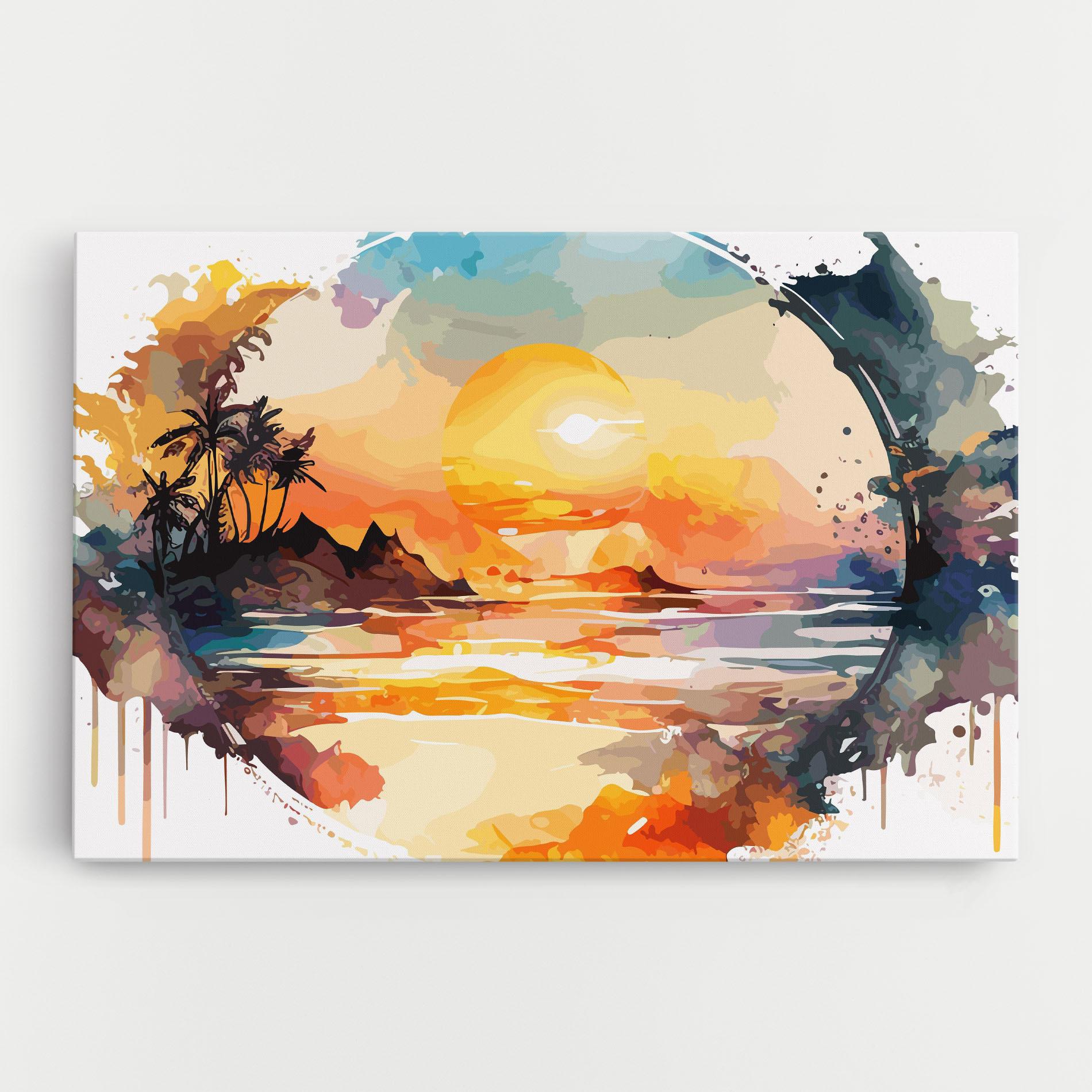 Картина на платно Sunrise Art mockup 0