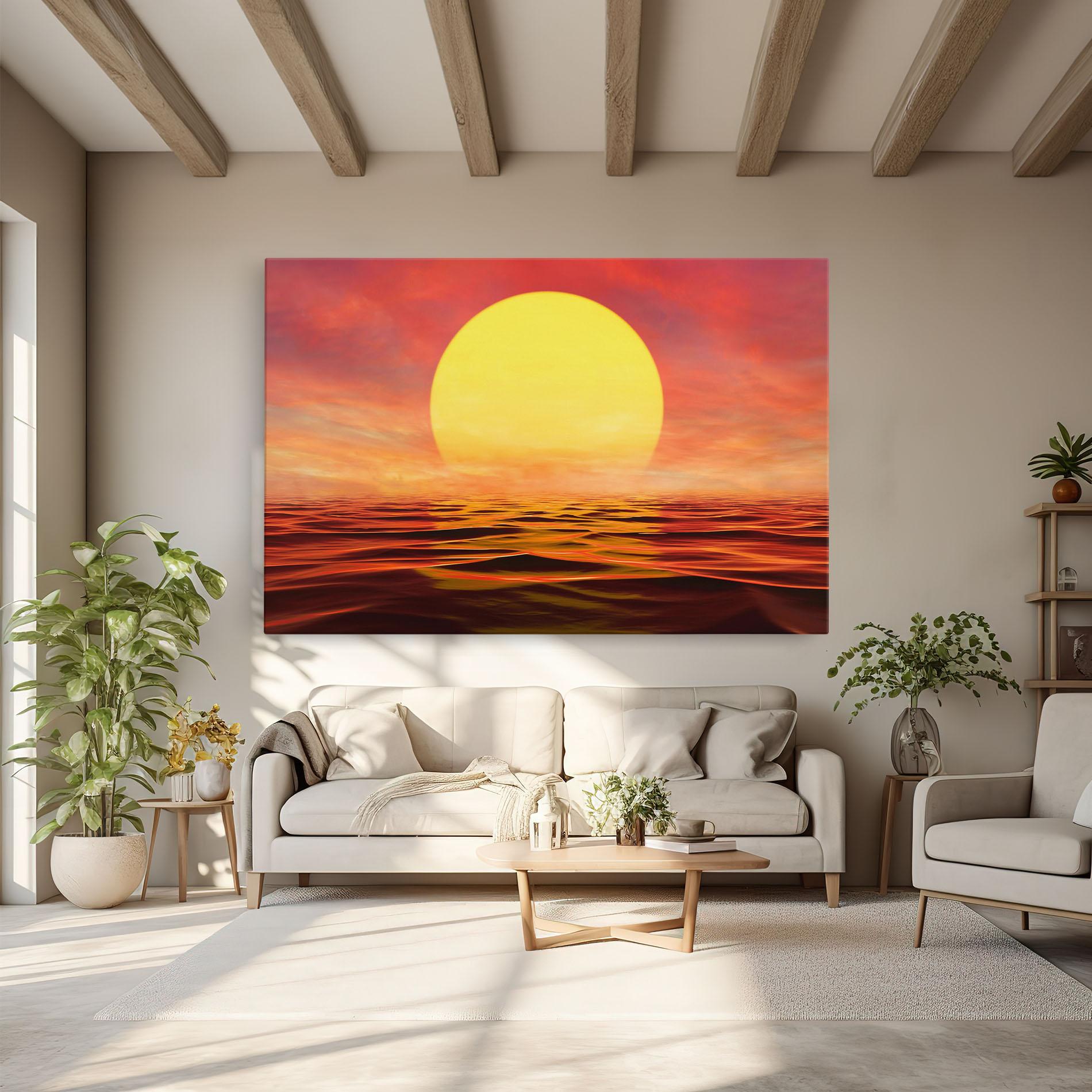 Картина на платно Clouds Reflection Sky mockup 6