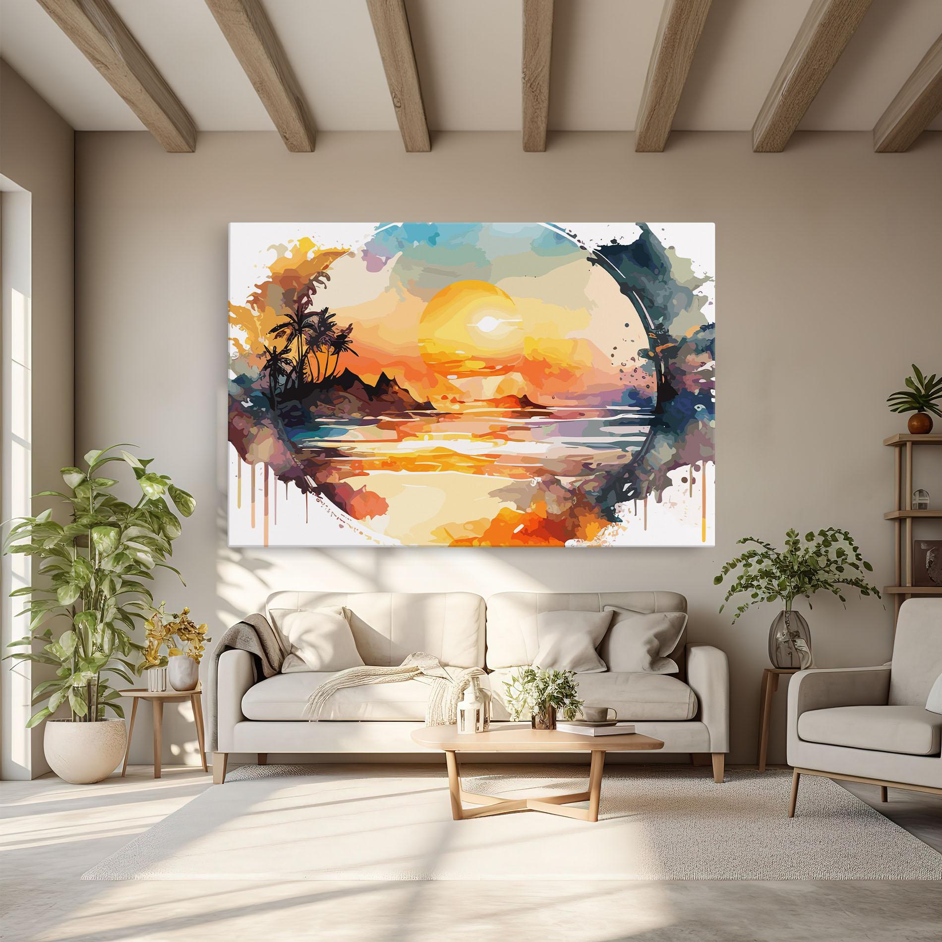 Картина на платно Sunrise Art mockup 6