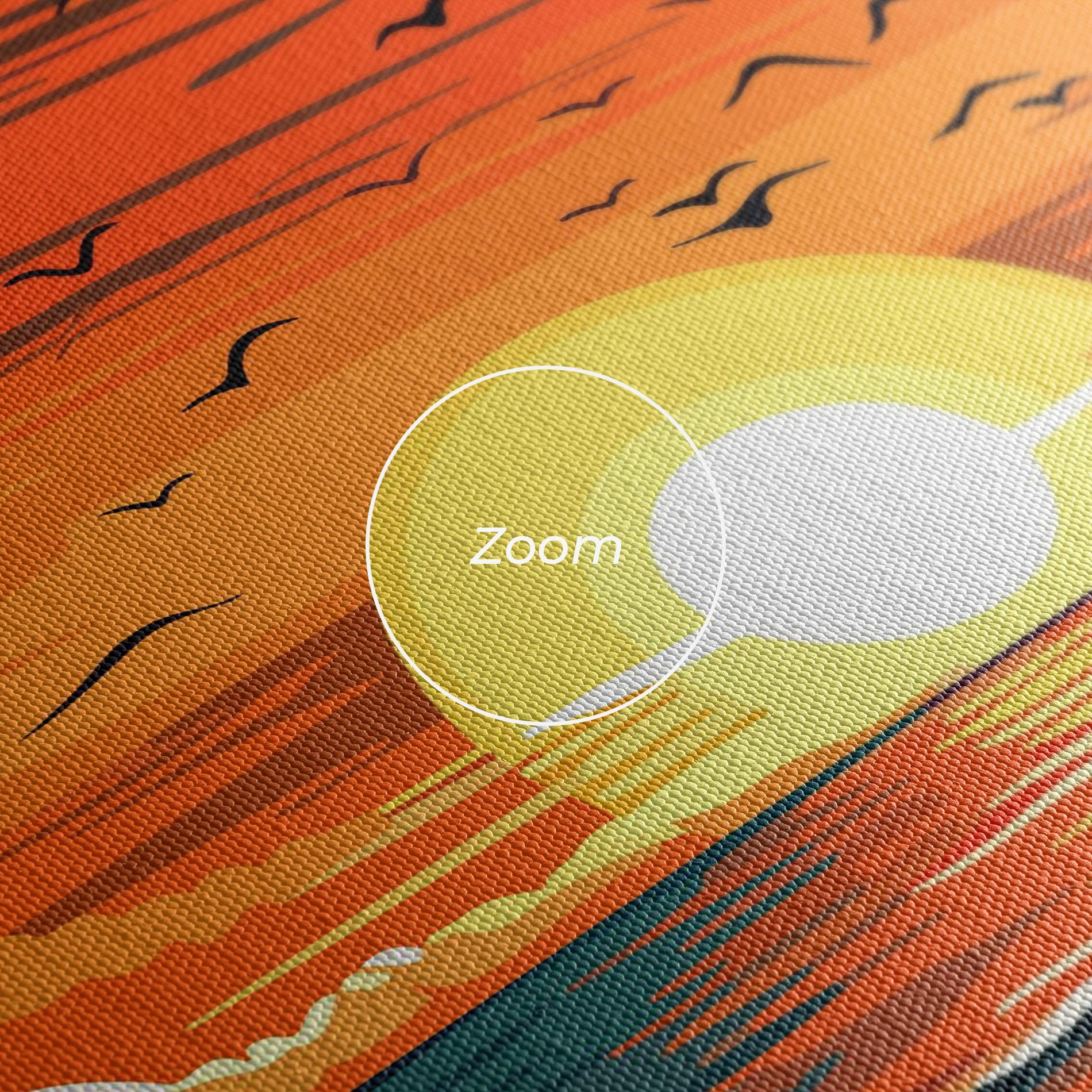 Картина на платно Amazing Sunset View mockup 3