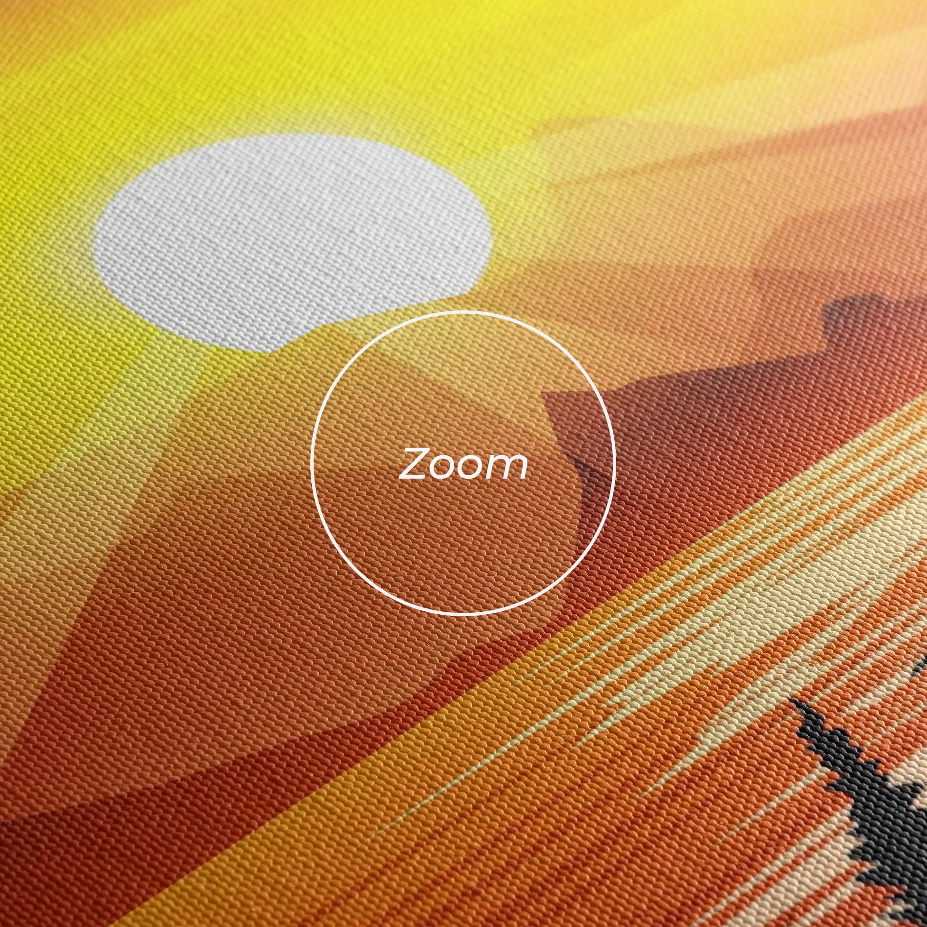 Картина на платно Sunrise Grass Art mockup 3