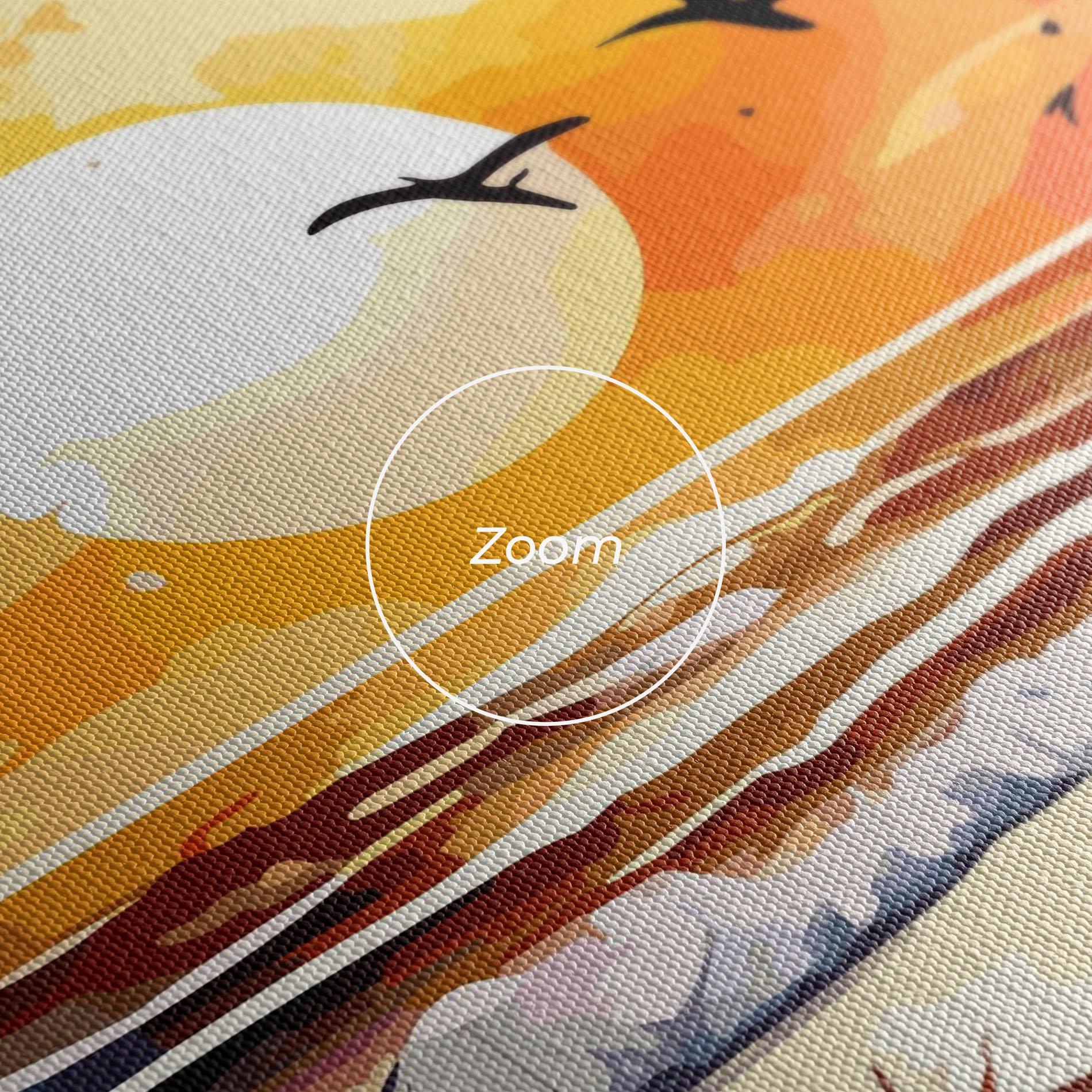 Картина на платно Sunset Art View mockup 3