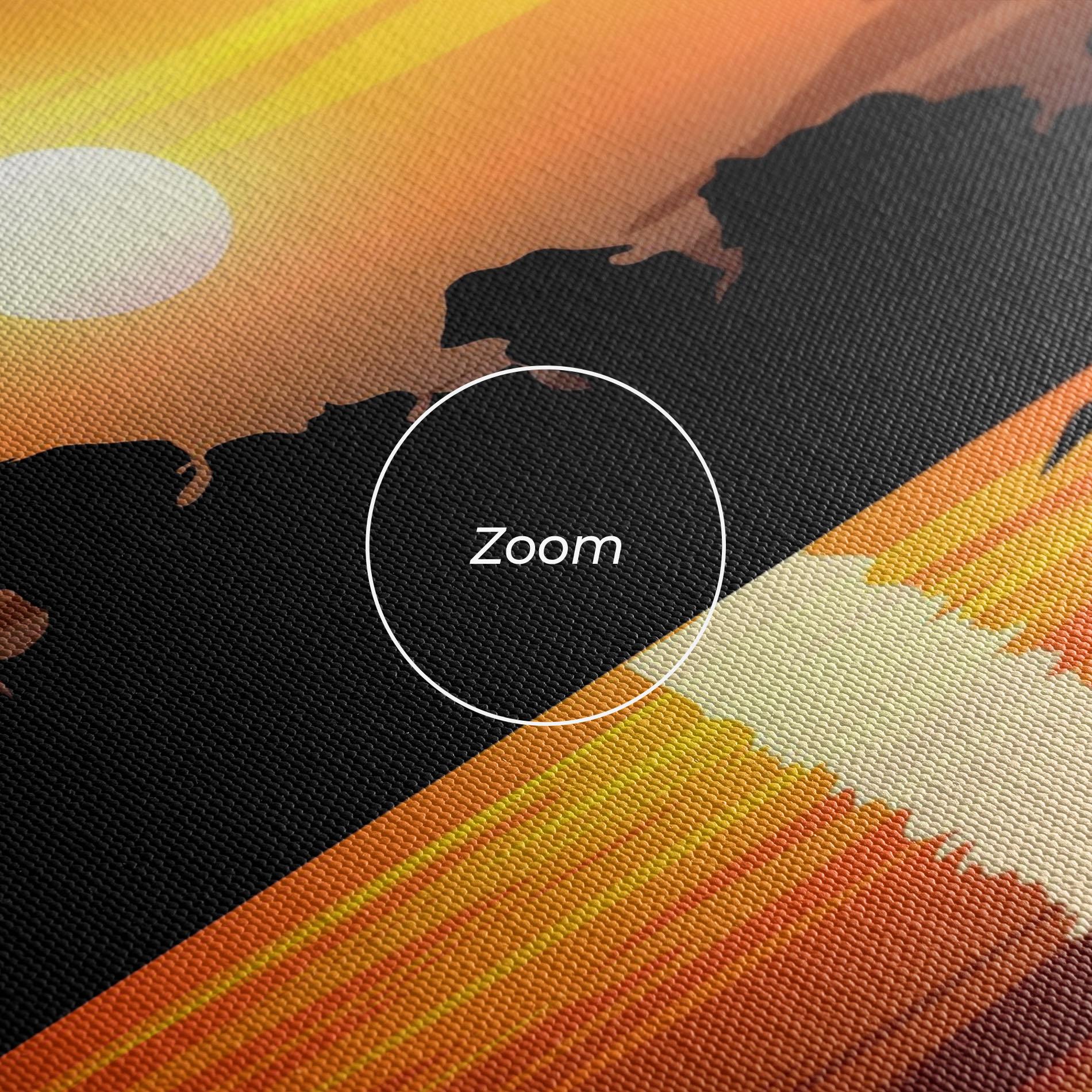 Картина на платно Sunset Land mockup 3