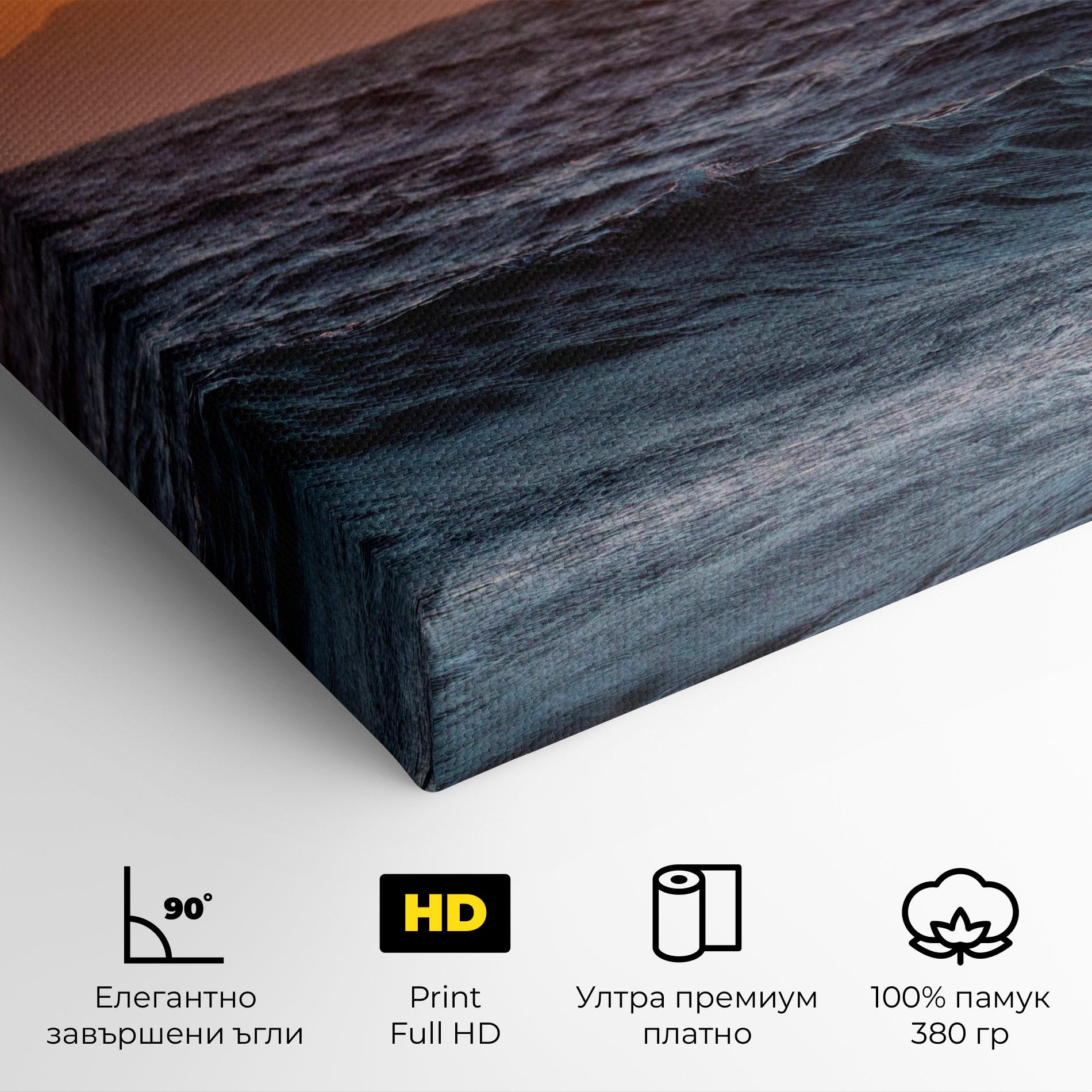 Картина на платно Morning Waves mockup 4