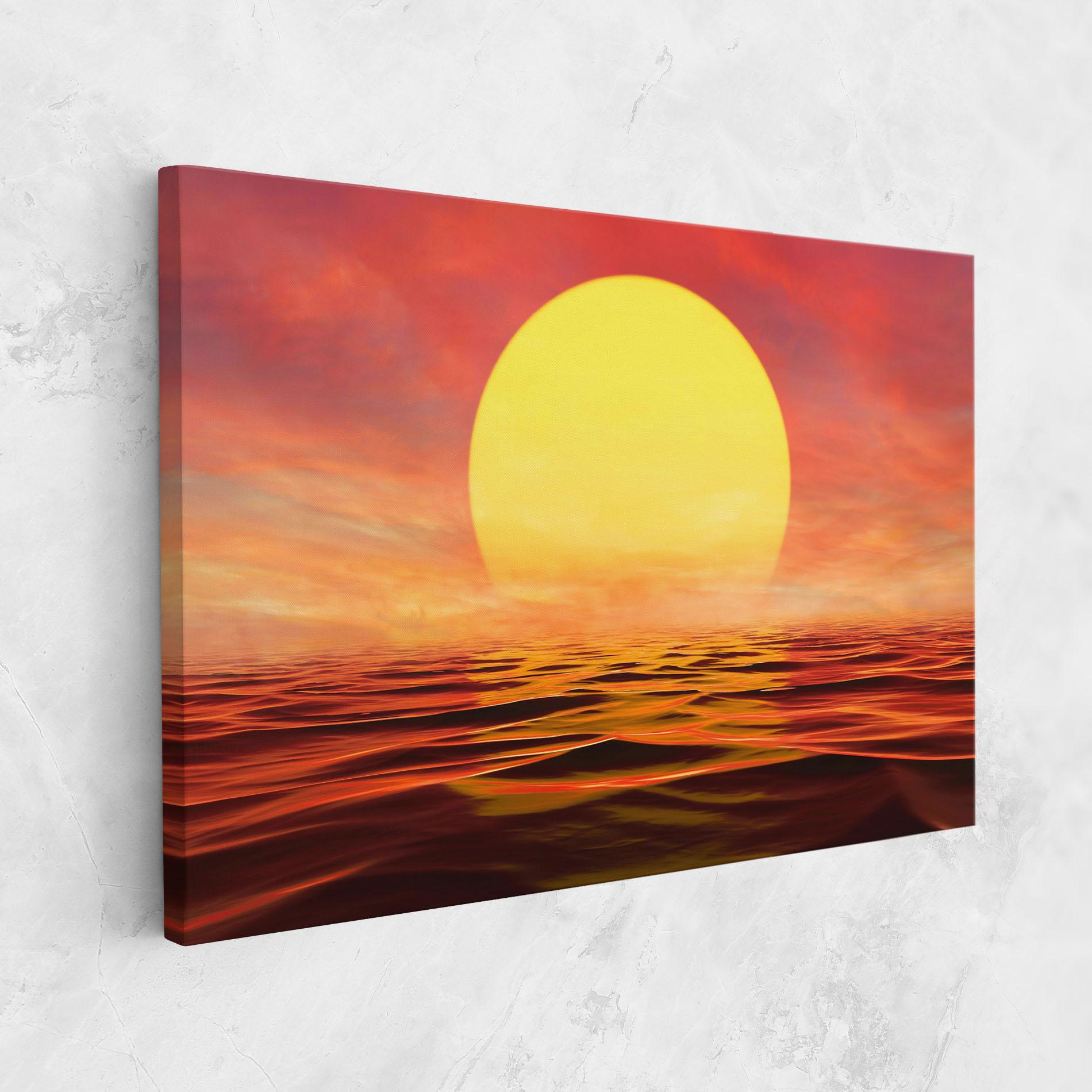 Картина на платно Clouds Reflection Sky mockup 1