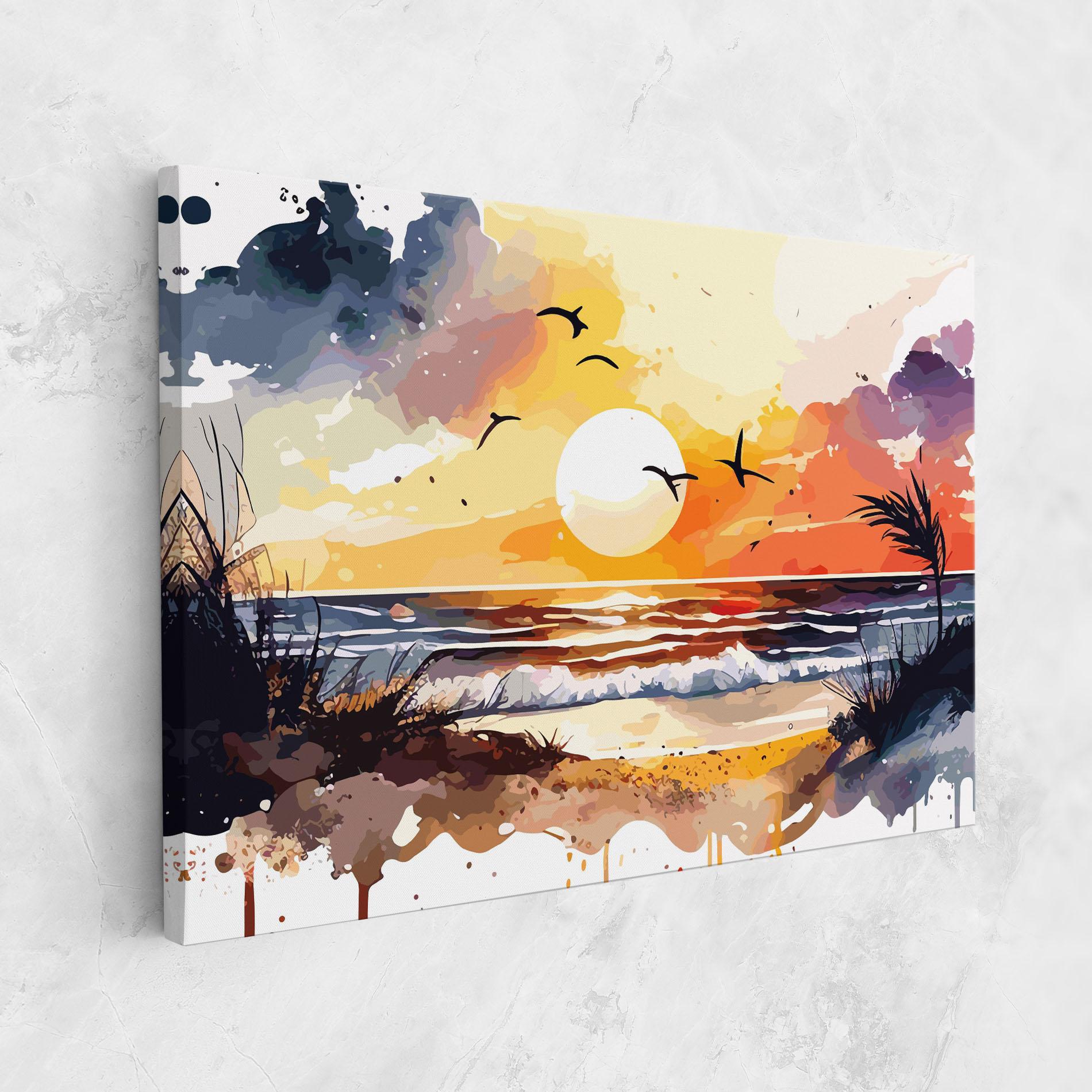 Картина на платно Sunset Art View mockup 1