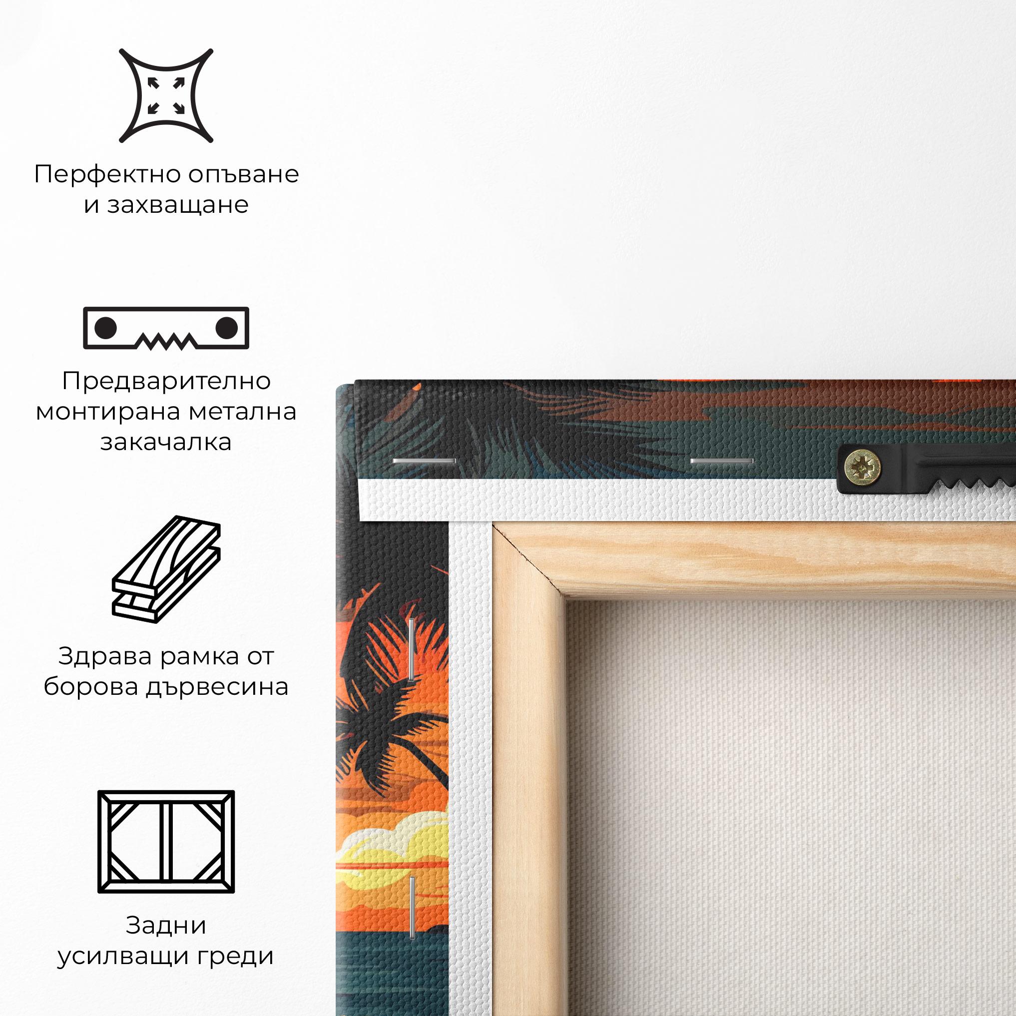 Картина на платно Amazing Sunset View mockup 5