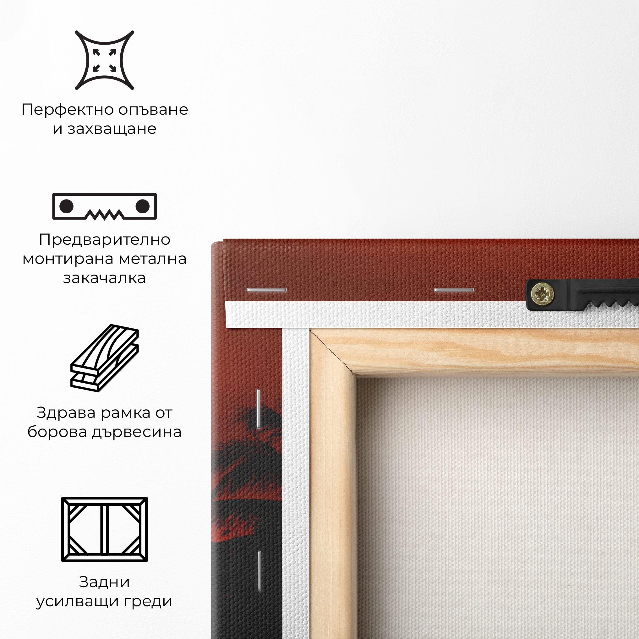 Картина на платно Coconuts Tree Sunset mockup 5