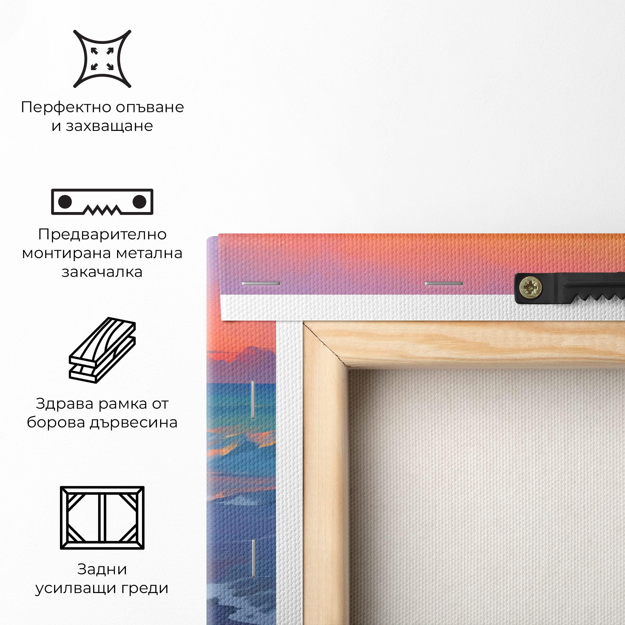 Картина на платно Dreamy Beach Sunset mockup 5