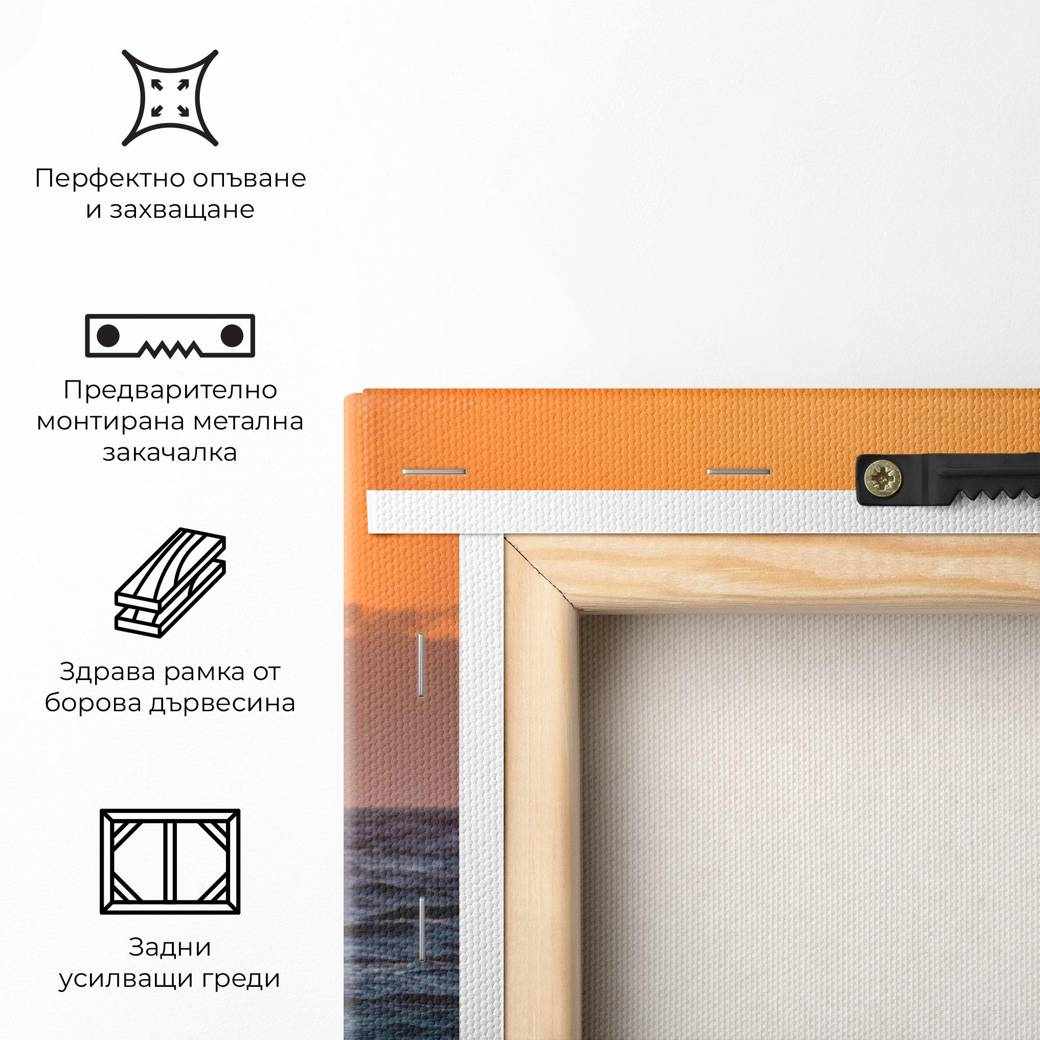 Картина на платно Morning Waves mockup 5