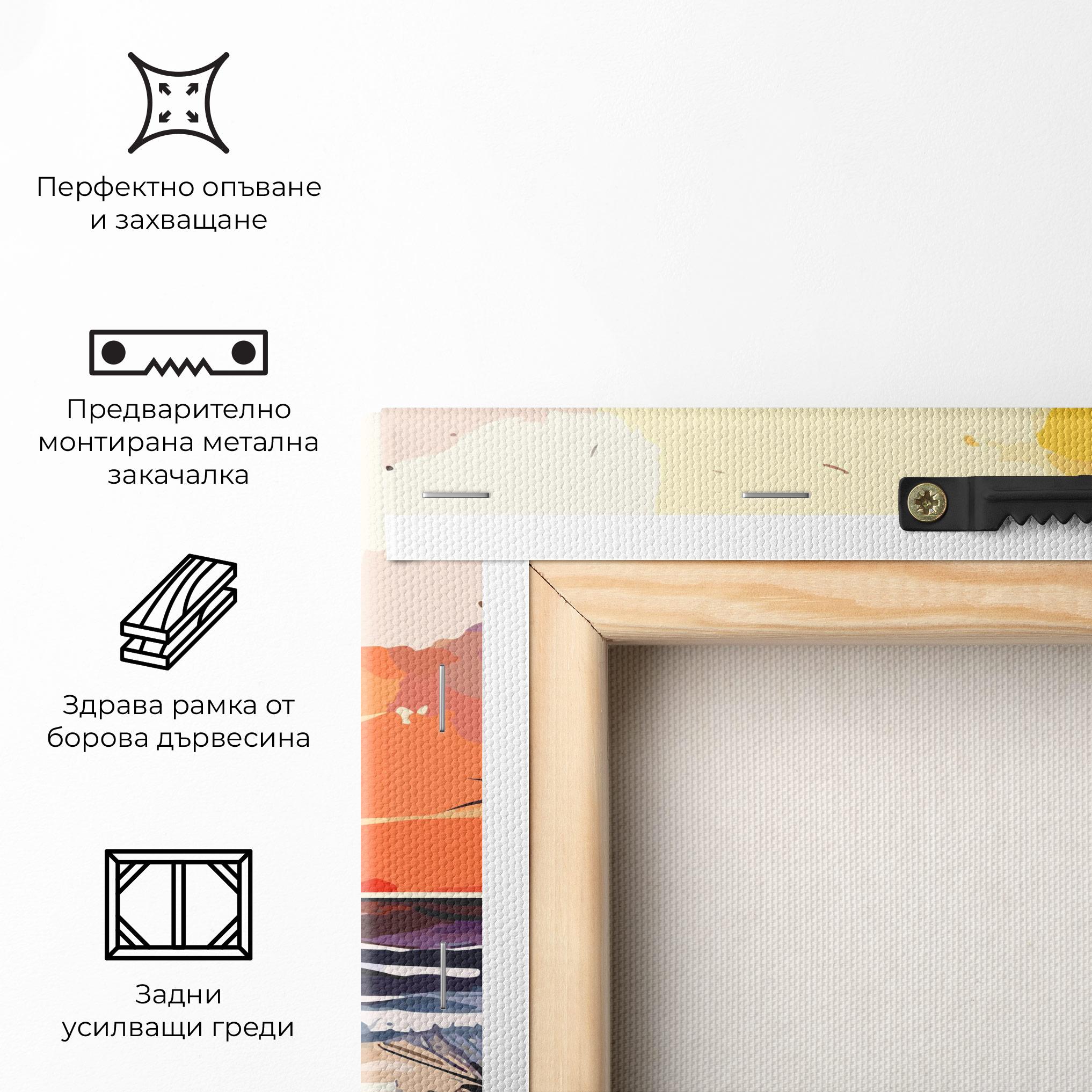 Картина на платно Sunset Art View mockup 5