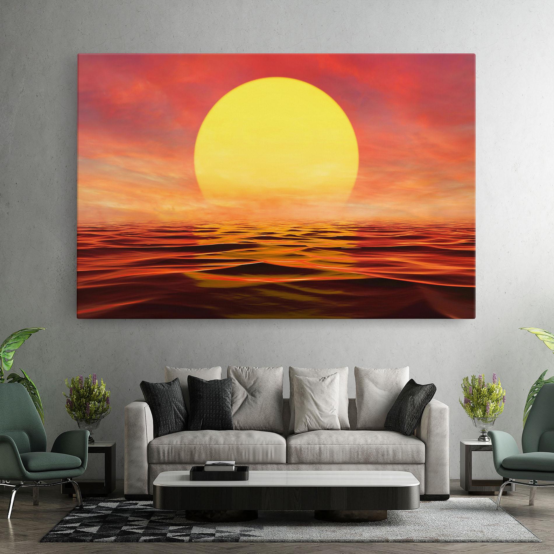 Картина на платно Clouds Reflection Sky mockup 7