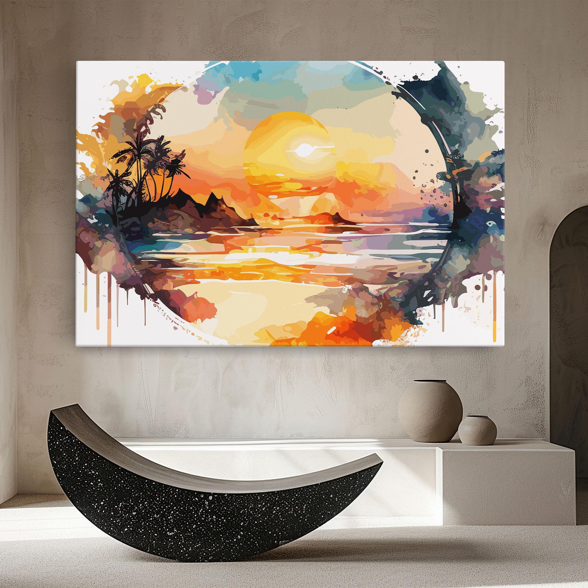 Картина на платно Sunrise Art mockup 8