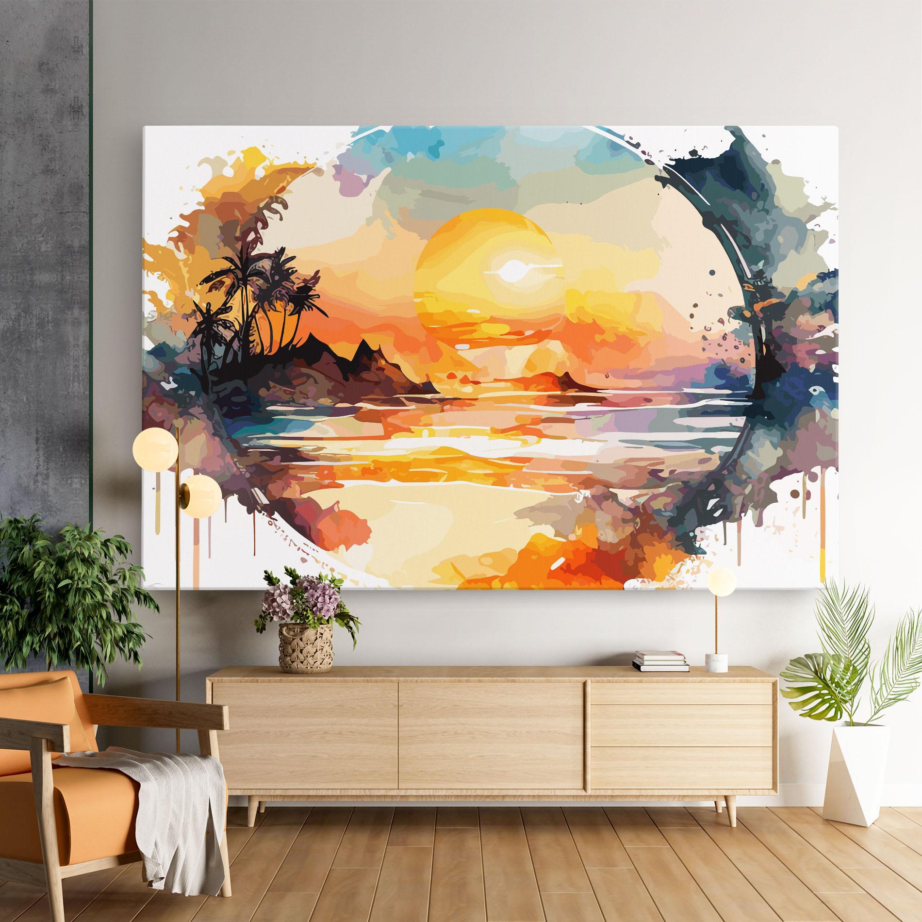 Картина на платно Sunrise Art mockup 9