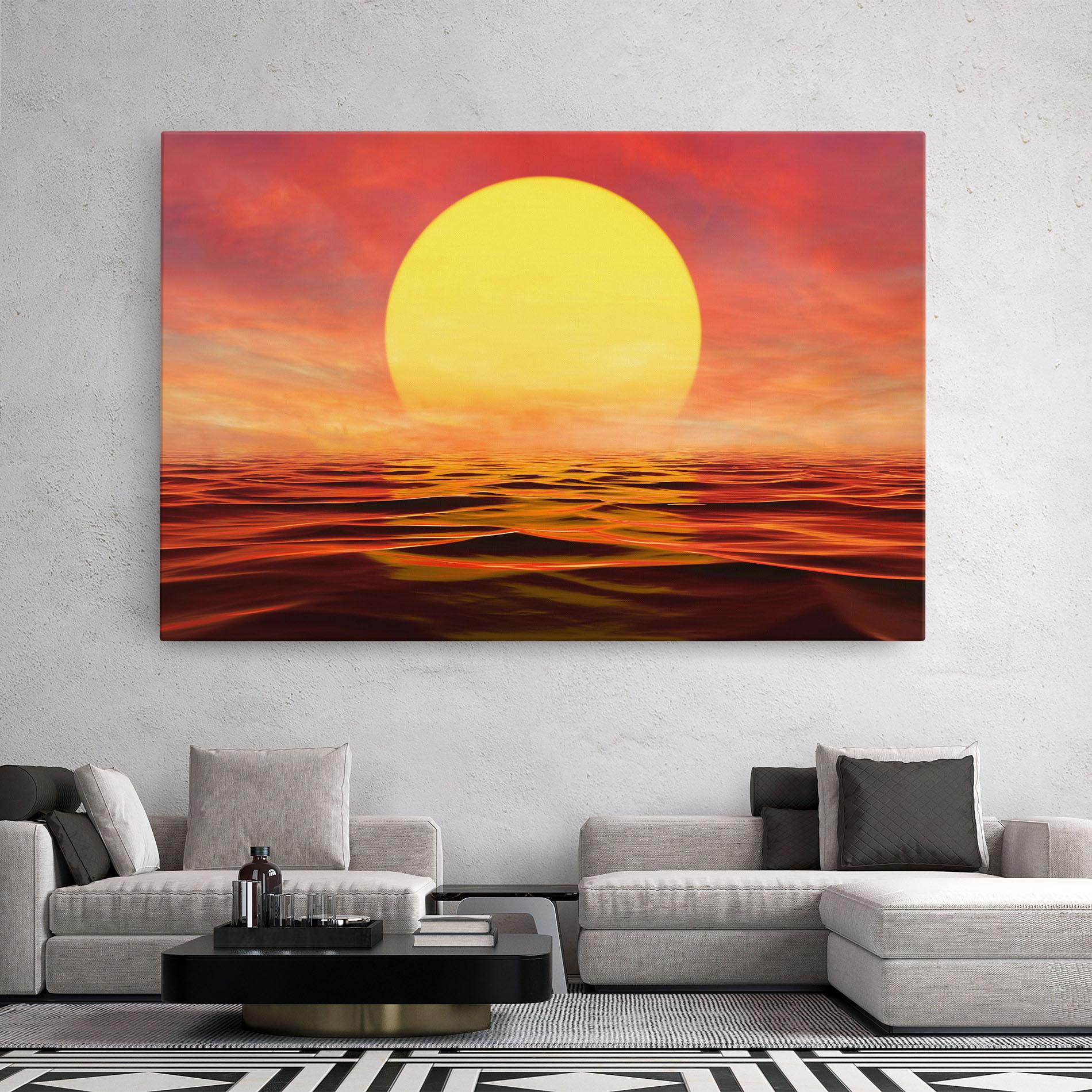 Картина на платно Clouds Reflection Sky mockup 2