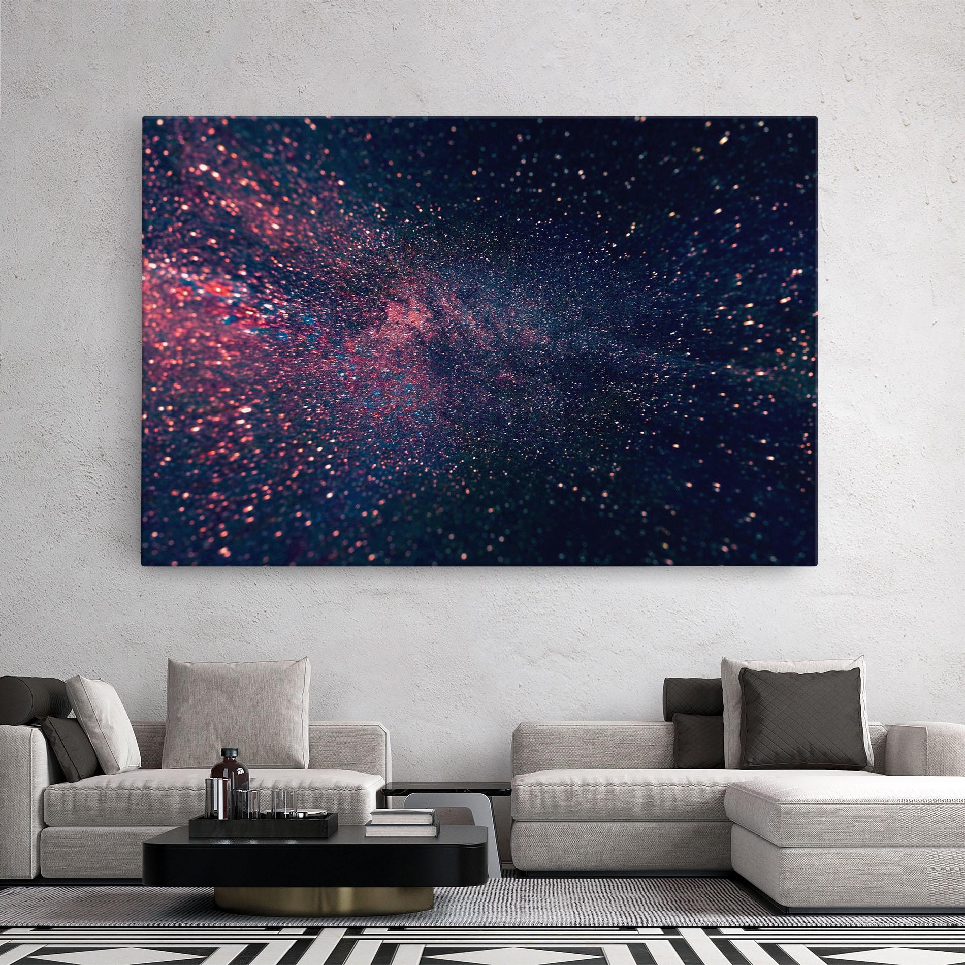 Картина на платно Purple Spark mockup 2